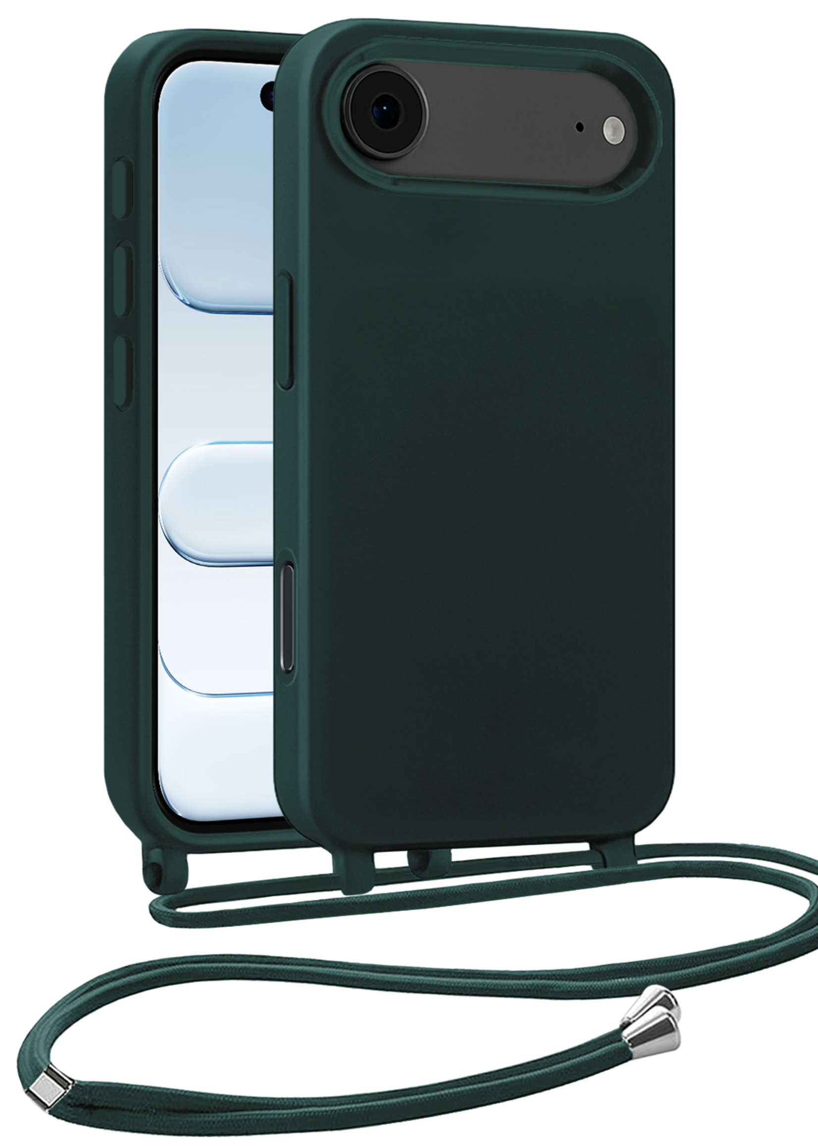 BTH BTH iPhone Air Hoesje met Koord - Donkergroen