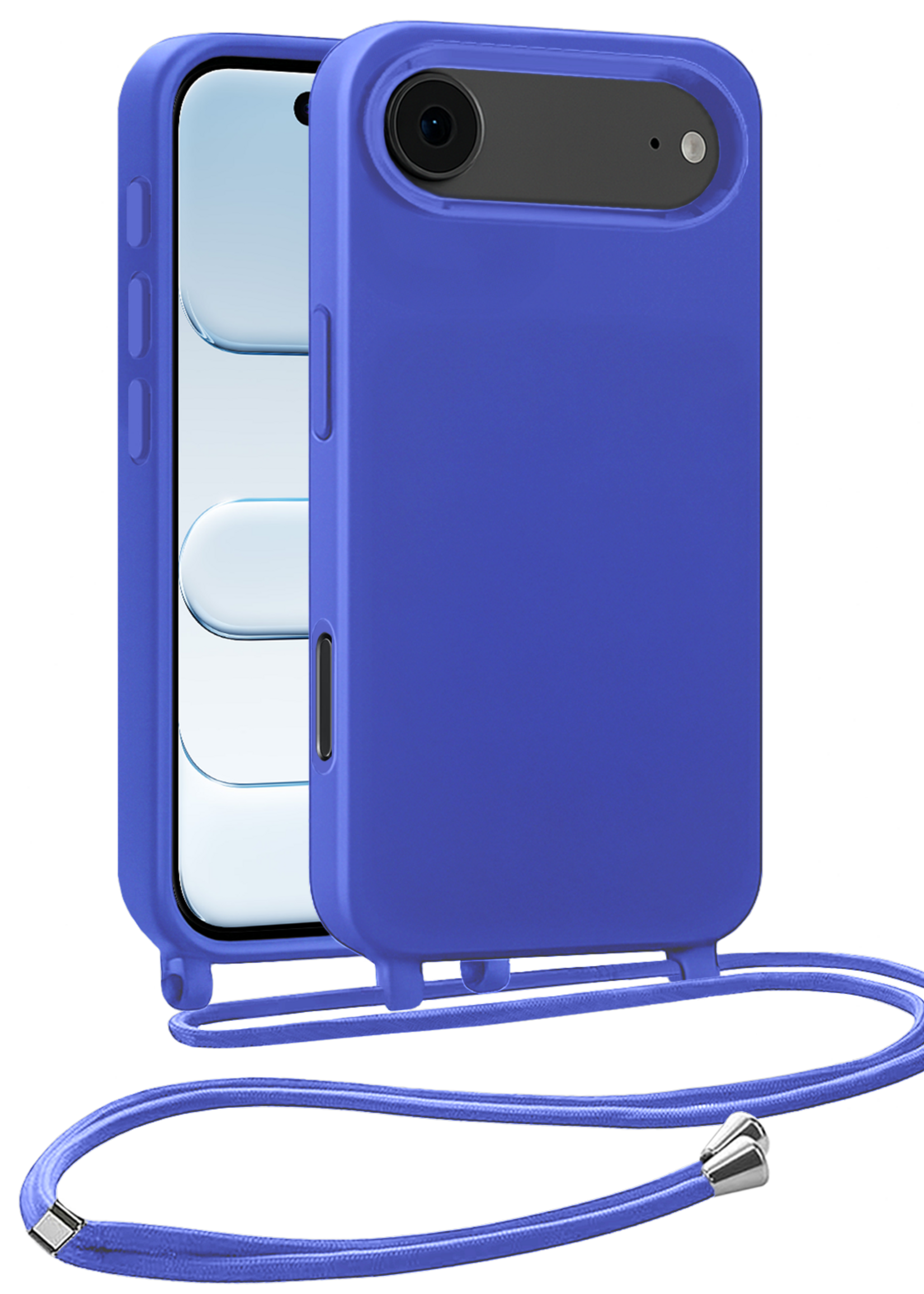 BTH BTH iPhone Air Hoesje met Koord - Fel Blauw