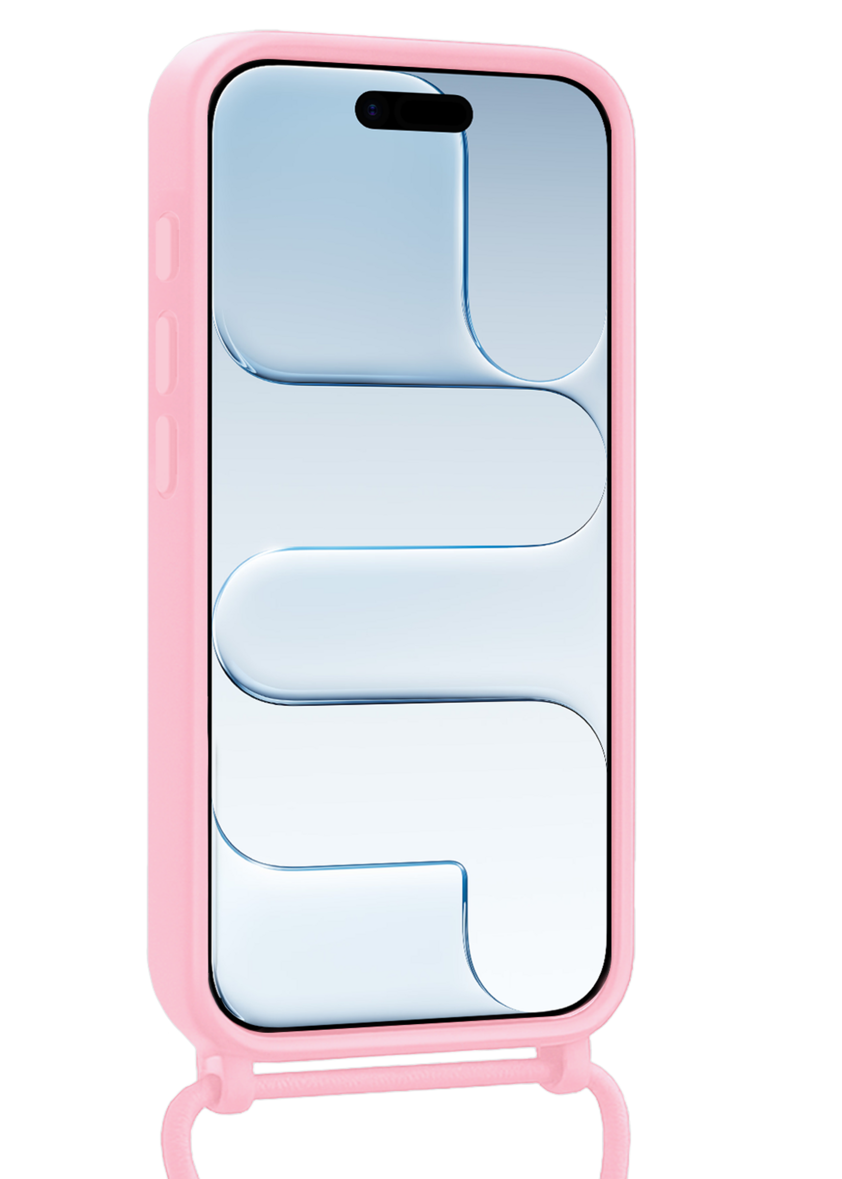 BTH BTH iPhone Air Hoesje met Koord - Lichtroze