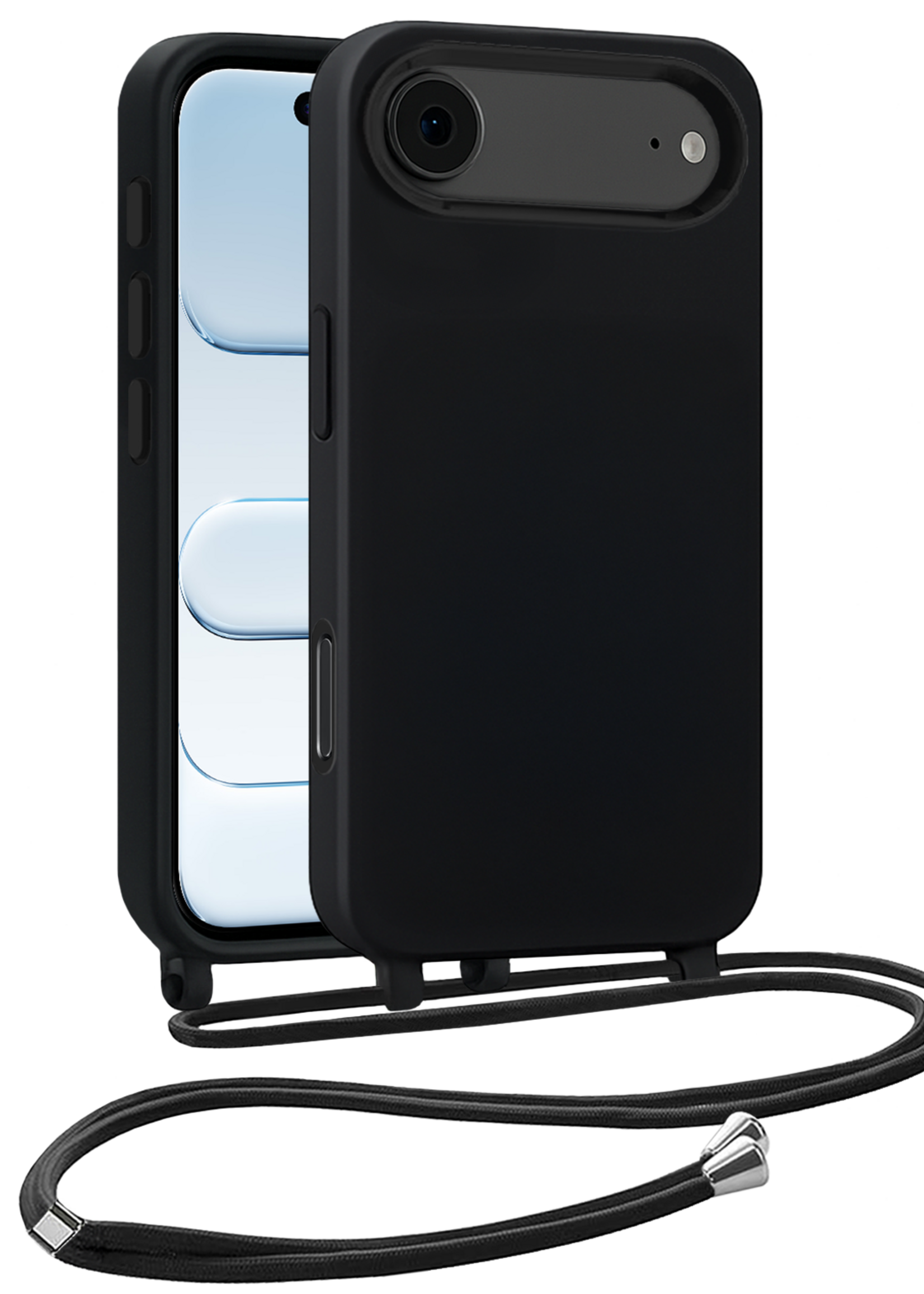 BTH BTH iPhone Air Hoesje met Koord - Zwart