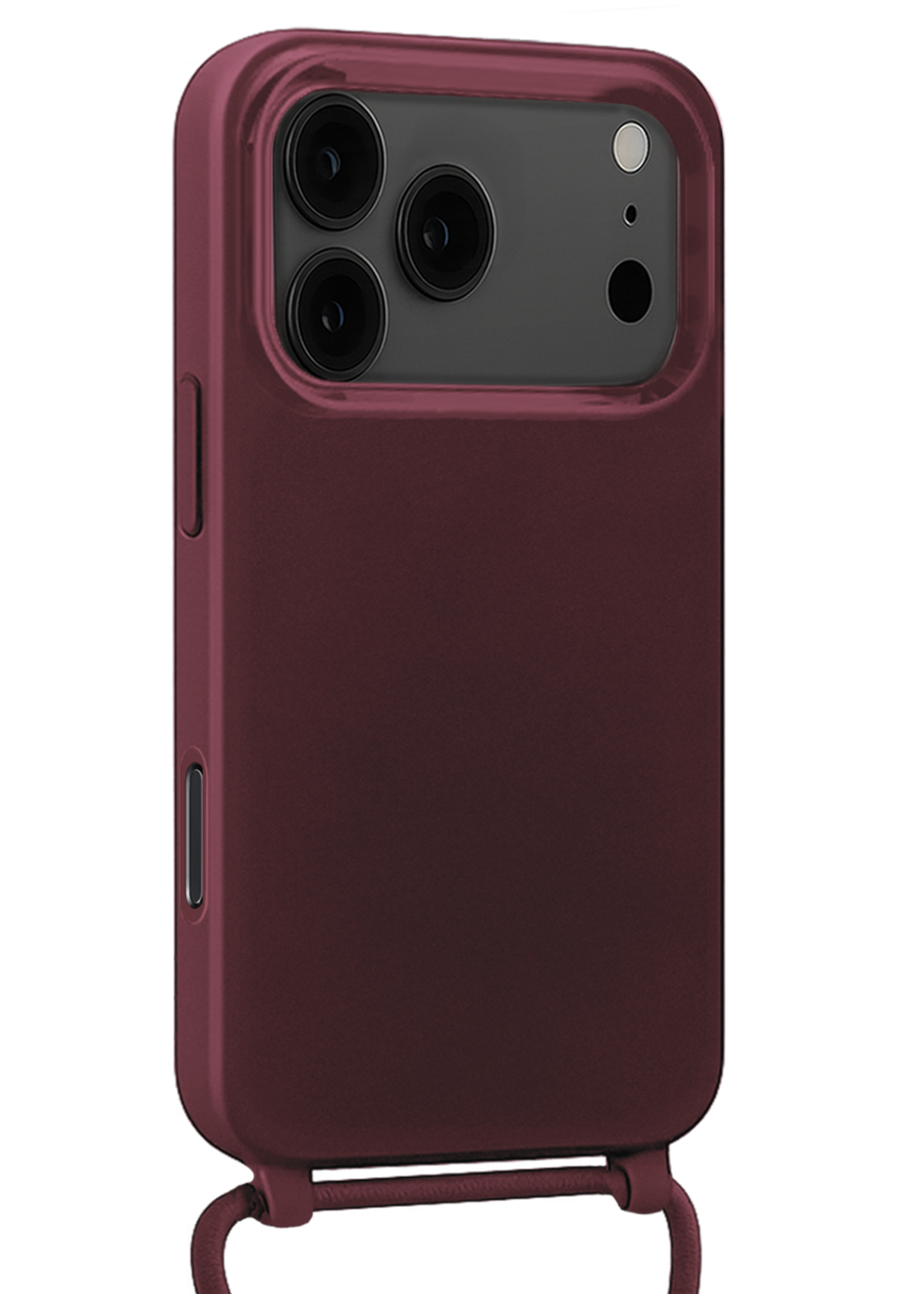 BTH BTH iPhone 17 Pro Hoesje met Koord - Aubergine - 2 PACK