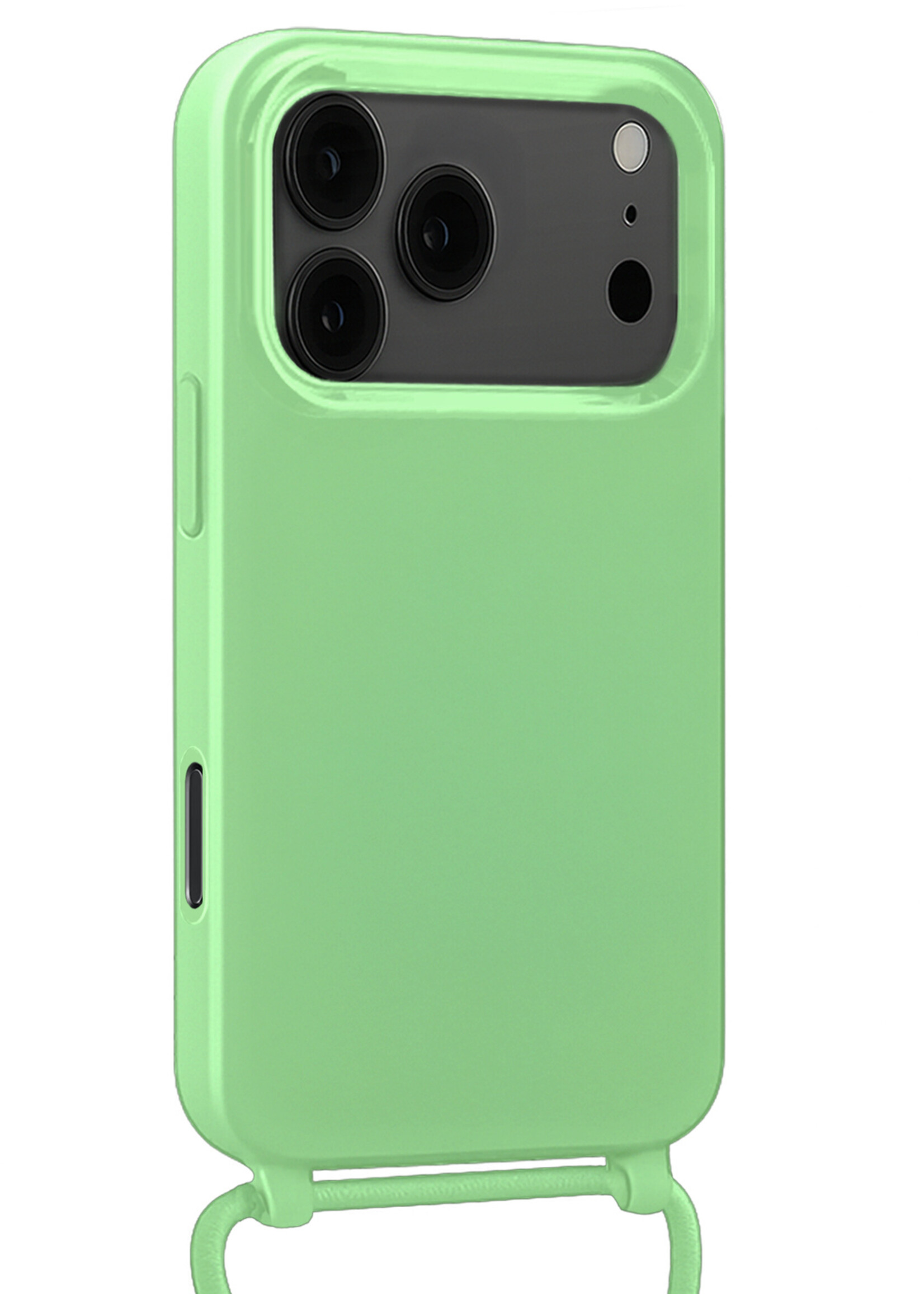 BTH BTH iPhone 17 Pro Hoesje met Koord Met Screenprotector - Groen