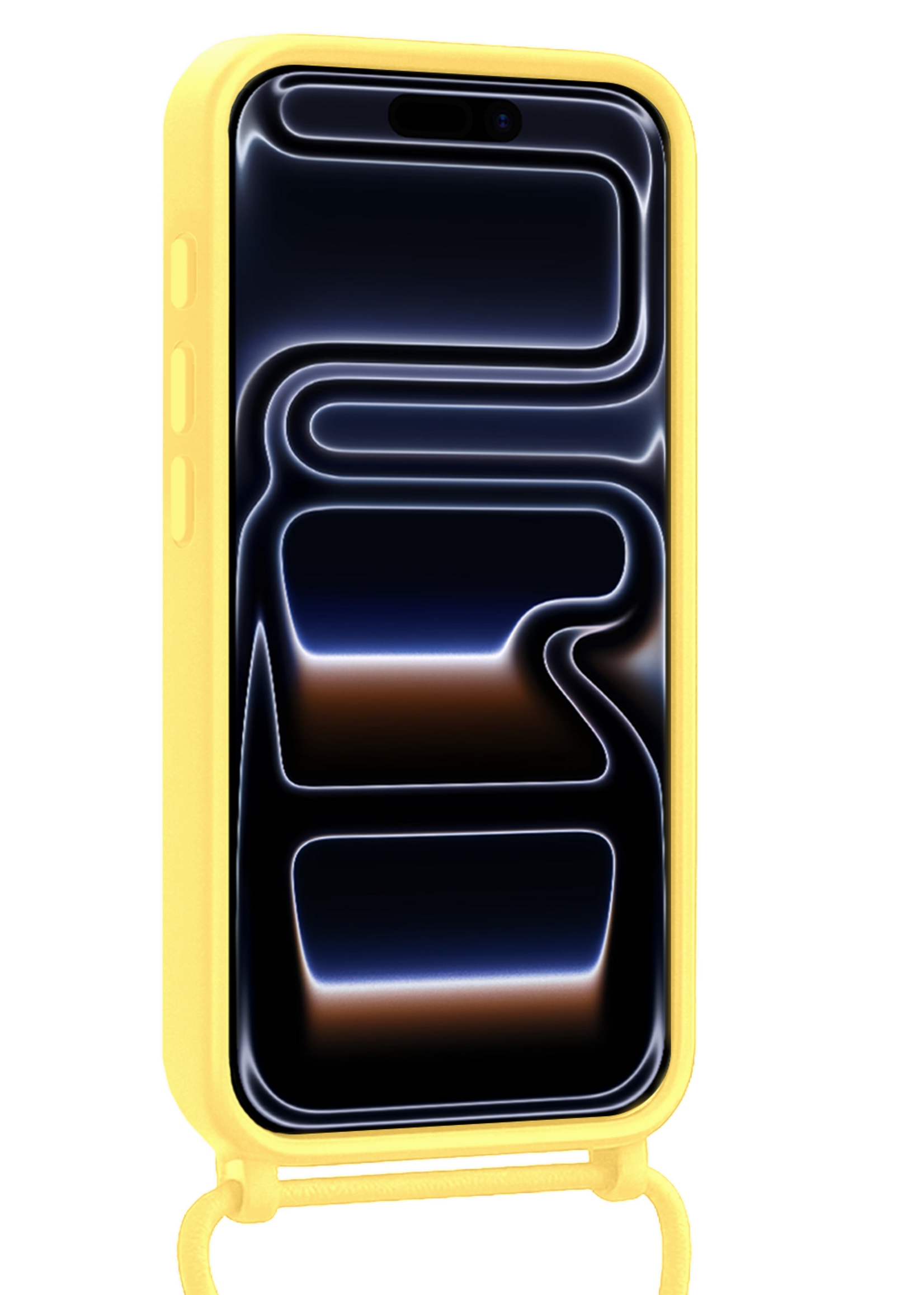 BTH BTH iPhone 17 Pro Max Hoesje met Koord - Geel