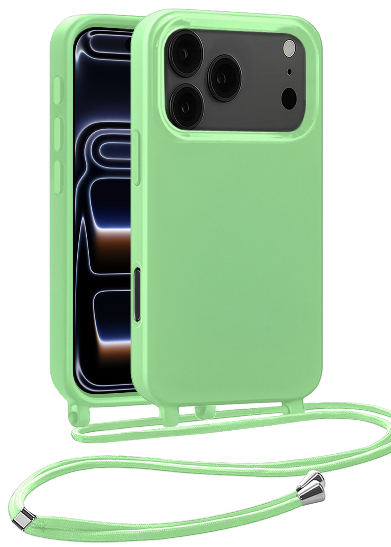 BTH BTH iPhone 17 Pro Max Hoesje met Koord - Groen
