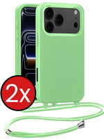 BTH BTH iPhone 17 Pro Max Hoesje met Koord - Groen - 2 PACK