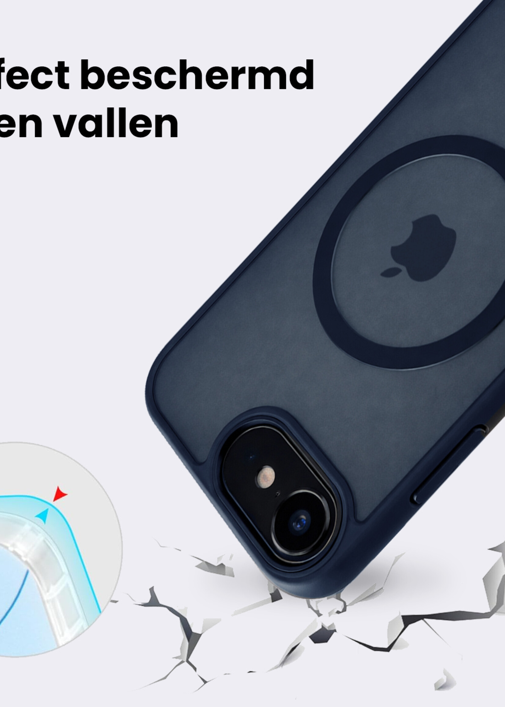 BTH BTH iPhone 17e Magsafe Hoesje - Donkerblauw