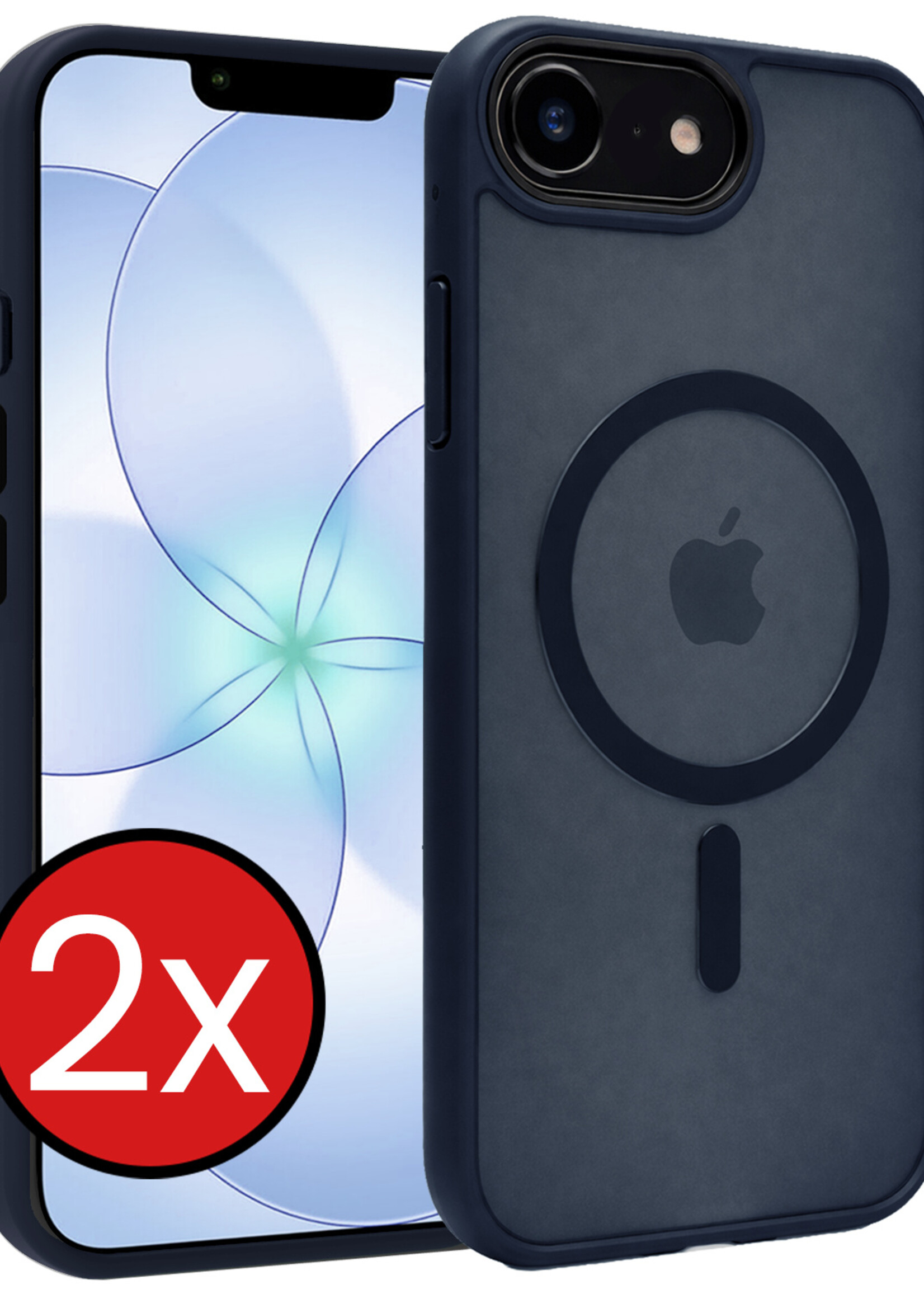 BTH BTH iPhone 17e Magsafe Hoesje - Donkerblauw - 2 PACK