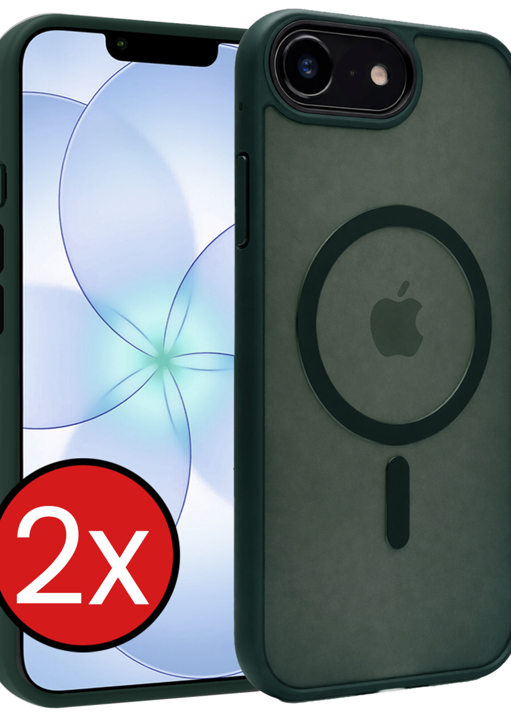 BTH BTH iPhone 17e Magsafe Hoesje - Donkergroen - 2 PACK