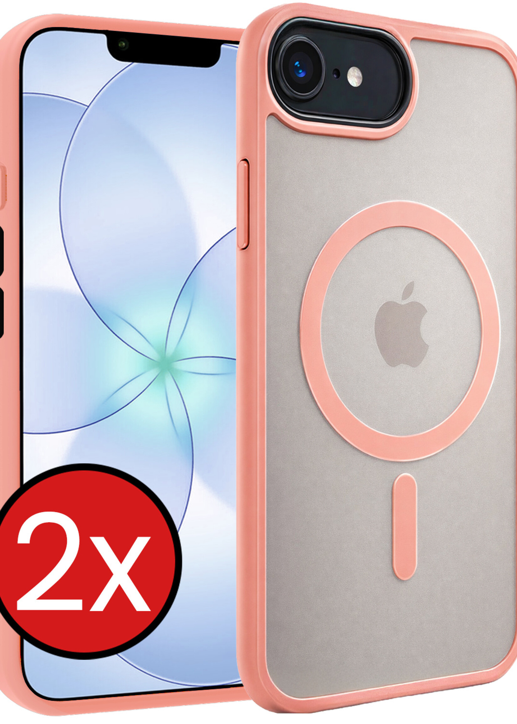 BTH BTH iPhone 17e Magsafe Hoesje - Perzik - 2 PACK