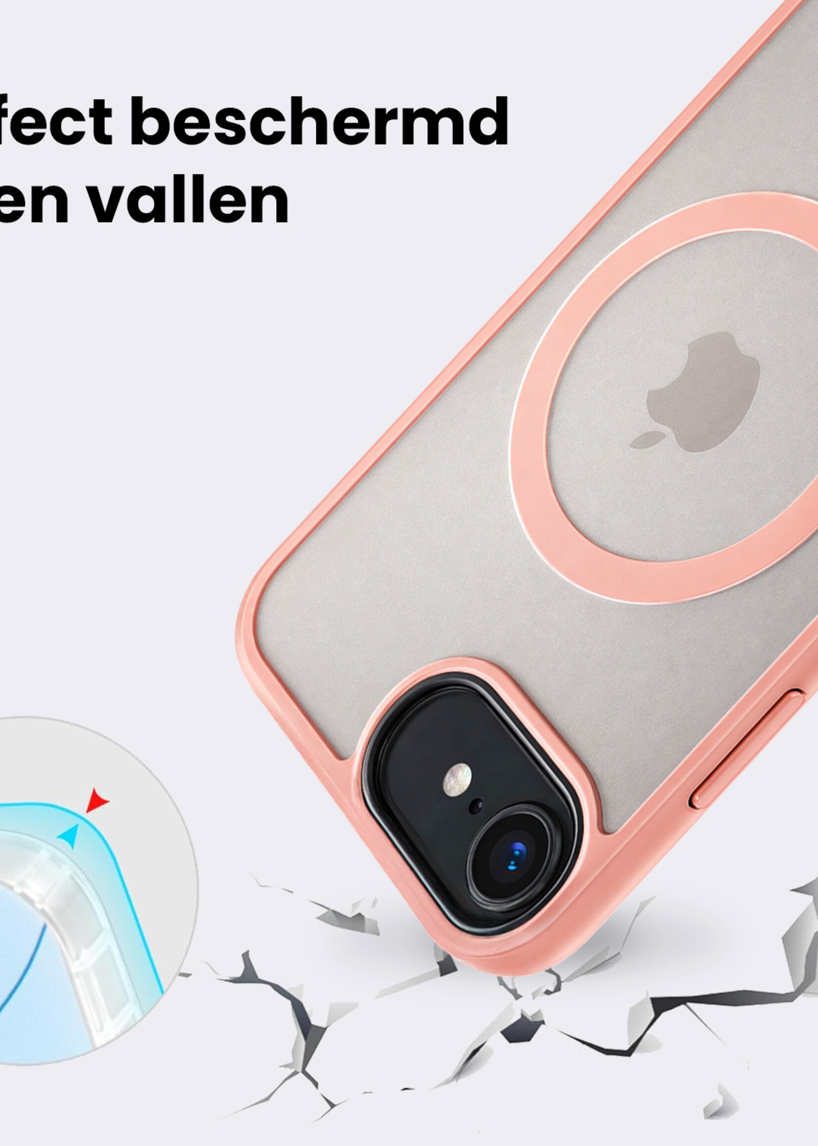 BTH BTH iPhone 17e Magsafe Hoesje - Perzik - 2 PACK