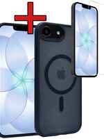 BTH BTH iPhone 17e Magsafe Hoesje Donkerblauw Met Screenprotector