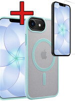 BTH BTH iPhone 17e Magsafe Hoesje Lichtblauw Met Screenprotector