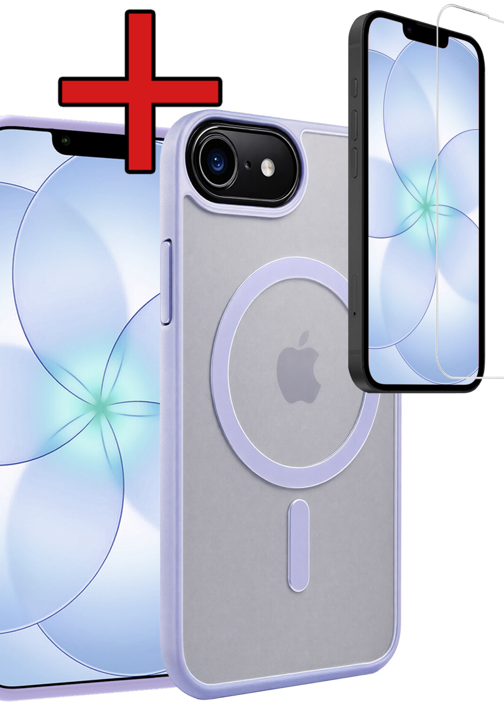 BTH BTH iPhone 17e Magsafe Hoesje Lila Met Screenprotector