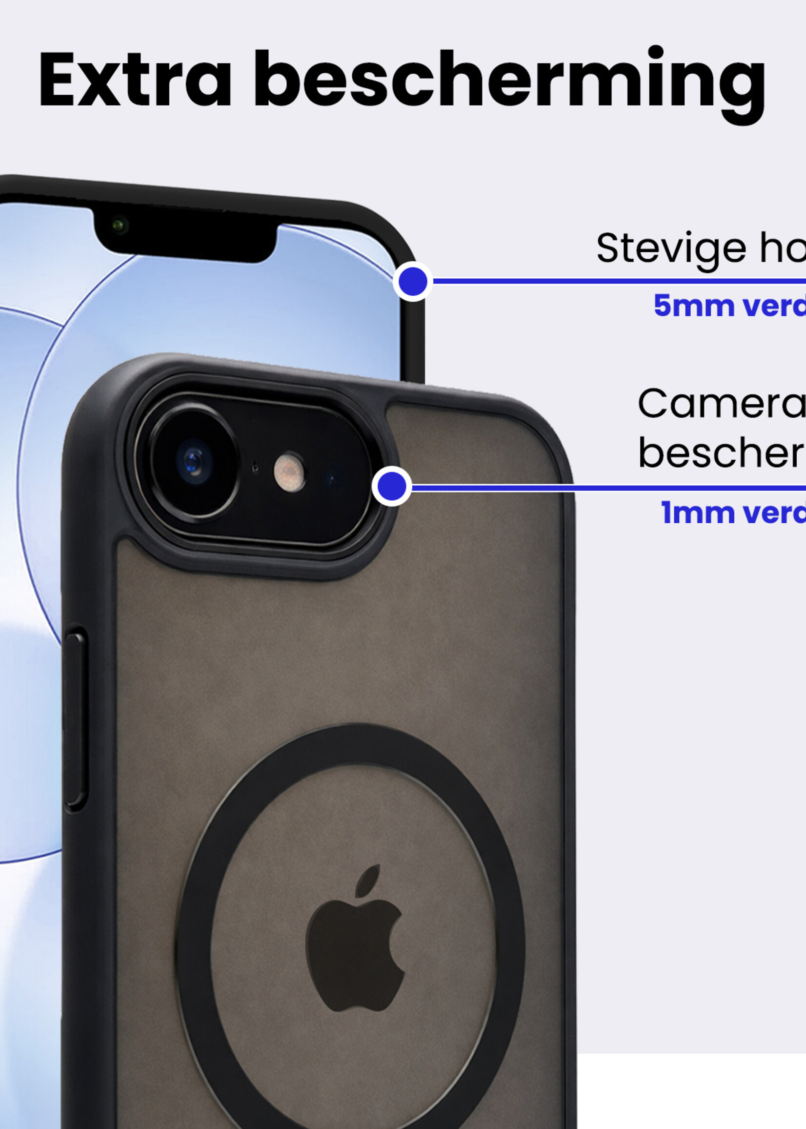 BTH BTH iPhone 17e Magsafe Hoesje Zwart Met Screenprotector