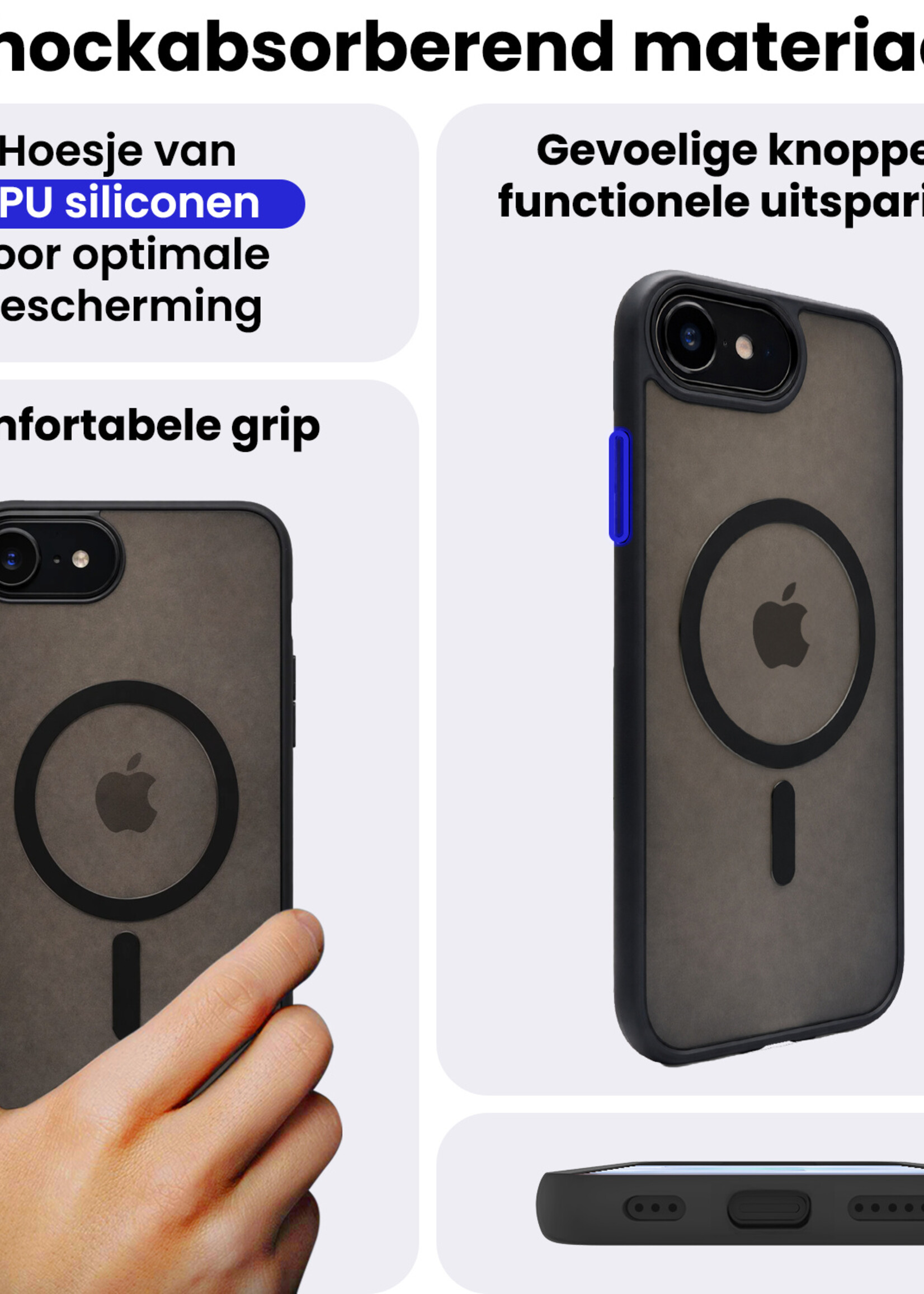 BTH BTH iPhone 17e Magsafe Hoesje Zwart Met Screenprotector