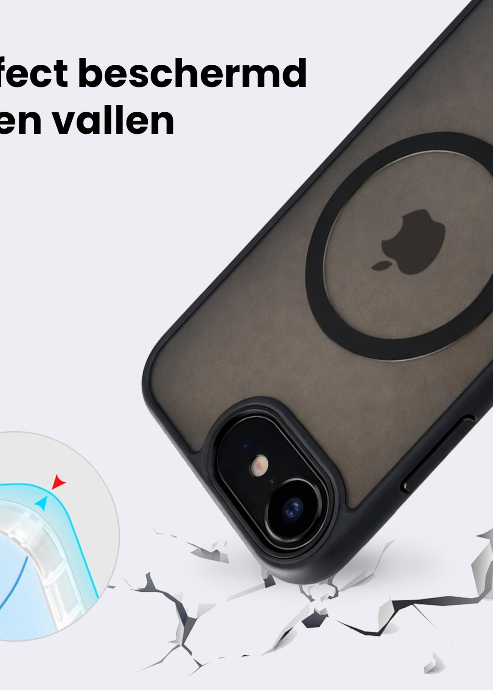 BTH BTH iPhone 17e Magsafe Hoesje Zwart Met Screenprotector