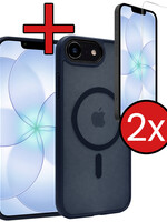 BTH BTH iPhone 17e Magsafe Hoesje Donkerblauw Met 2x Screenprotector