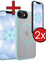 BTH BTH iPhone 17e Magsafe Hoesje Lichtblauw Met 2x Screenprotector
