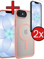 BTH BTH iPhone 17e Magsafe Hoesje Perzik Met 2x Screenprotector