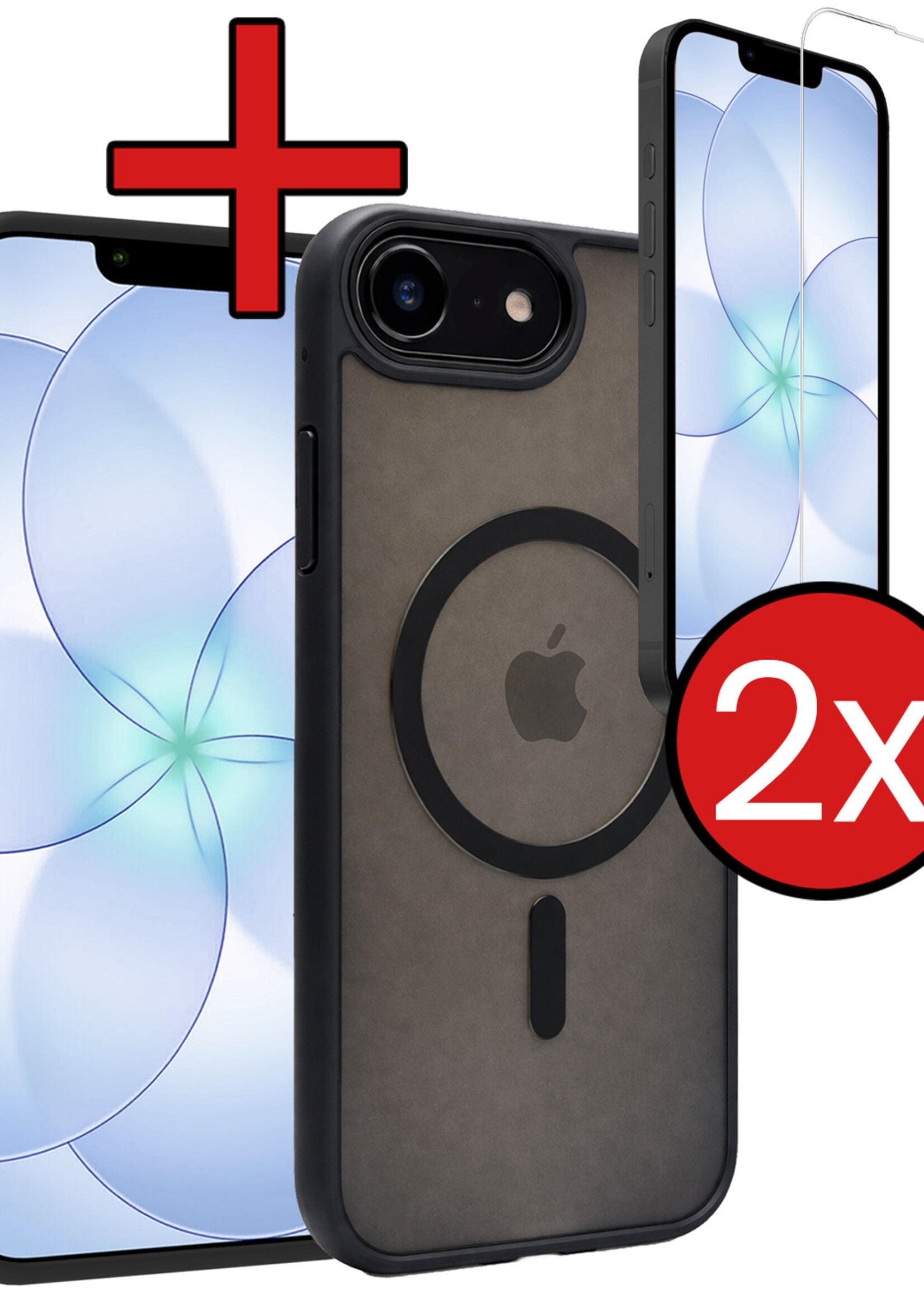 BTH BTH iPhone 17e Magsafe Hoesje Zwart Met 2x Screenprotector