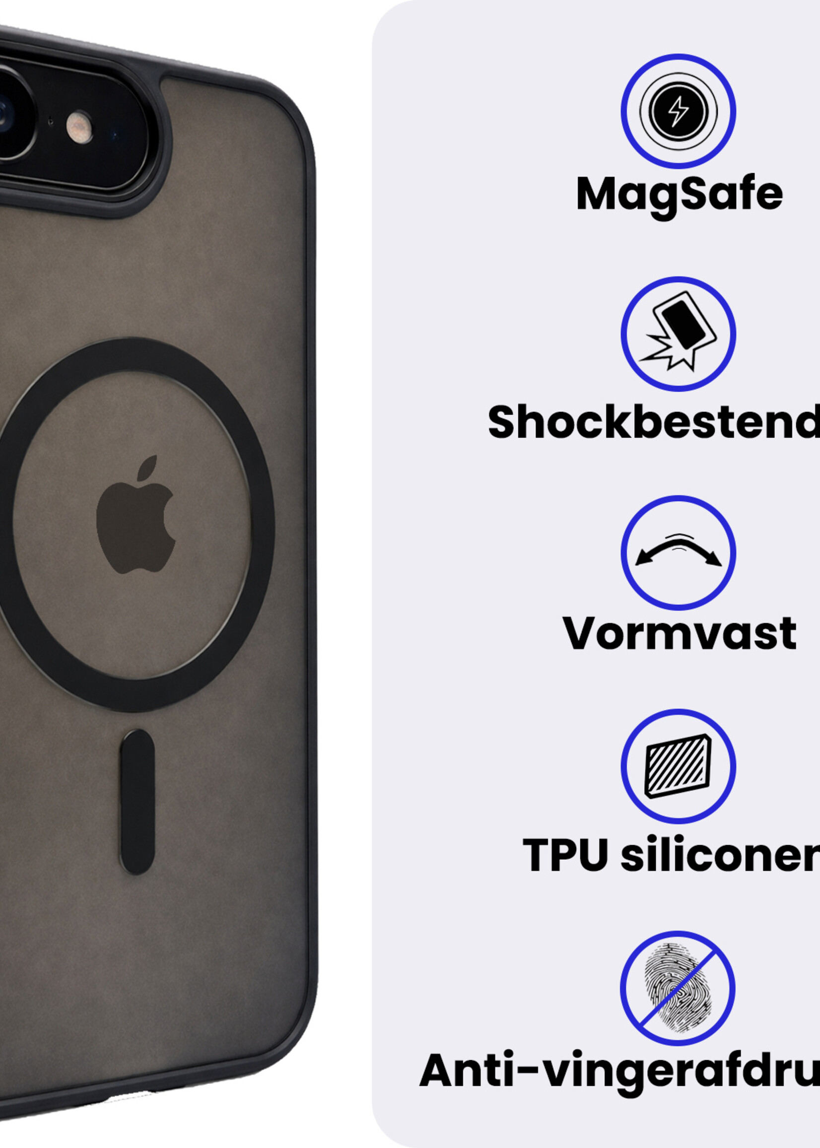 BTH BTH iPhone 17e Magsafe Hoesje Zwart Met 2x Screenprotector