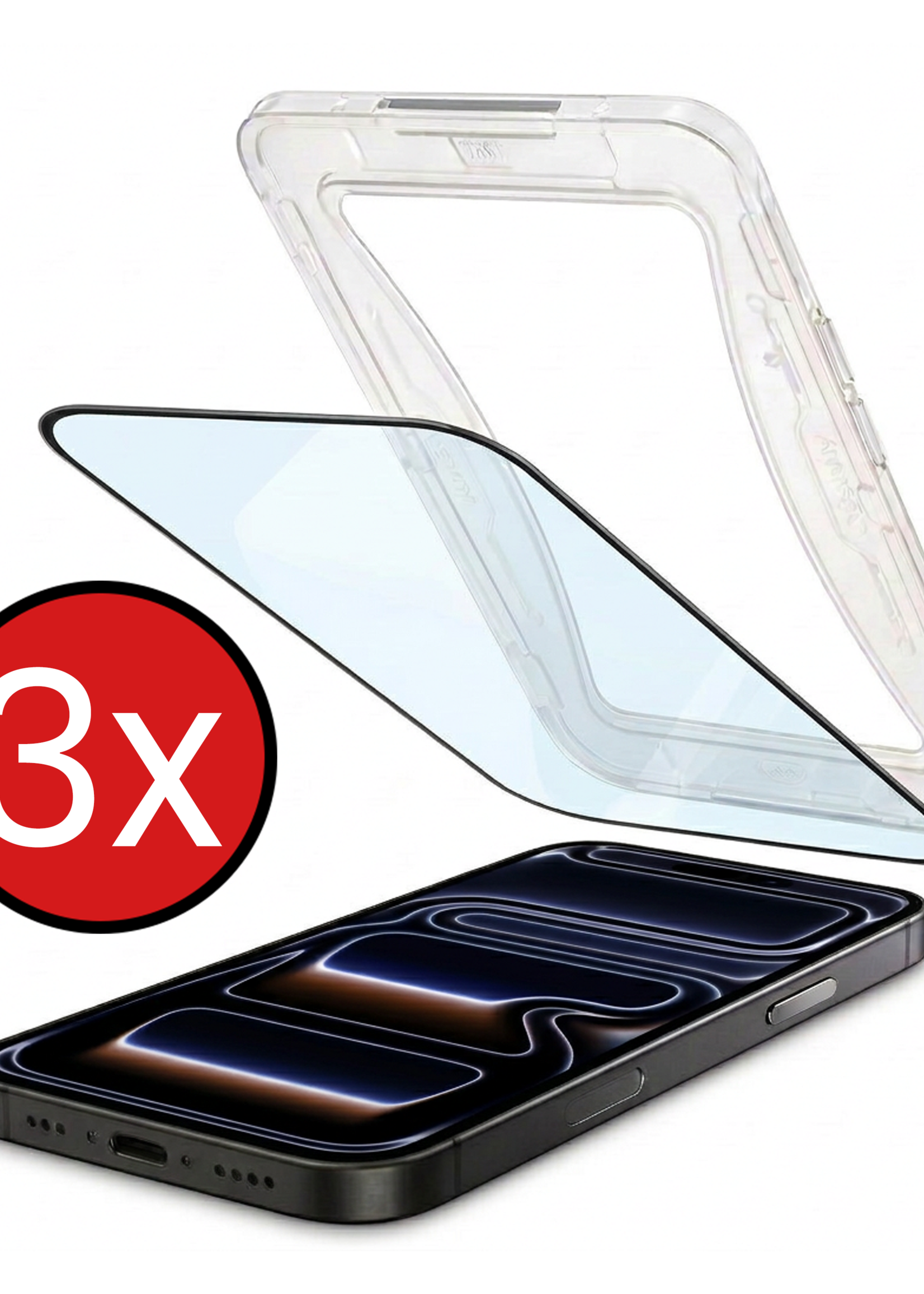 BTH BTH iPhone 17 Pro Hybrid Screenprotector - 3 PACK