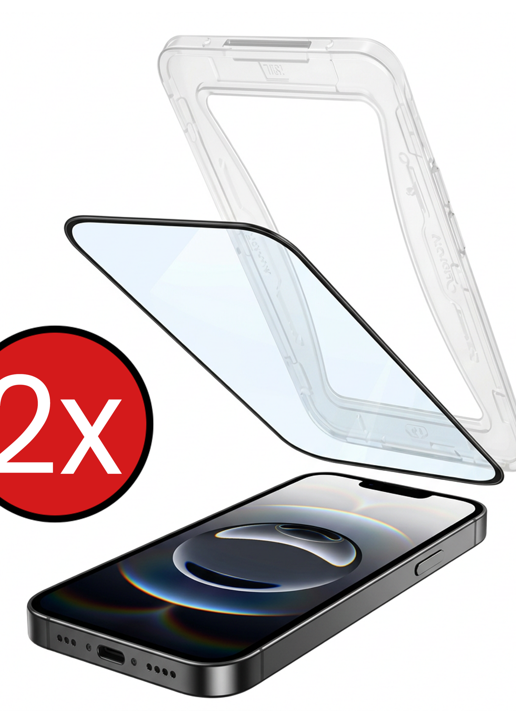 BTH BTH iPhone 16E Hybrid Screenprotector - 2 PACK