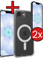 BTH BTH iPhone 17e Magsafe Hoesje Transparant Met 2x Screenprotector
