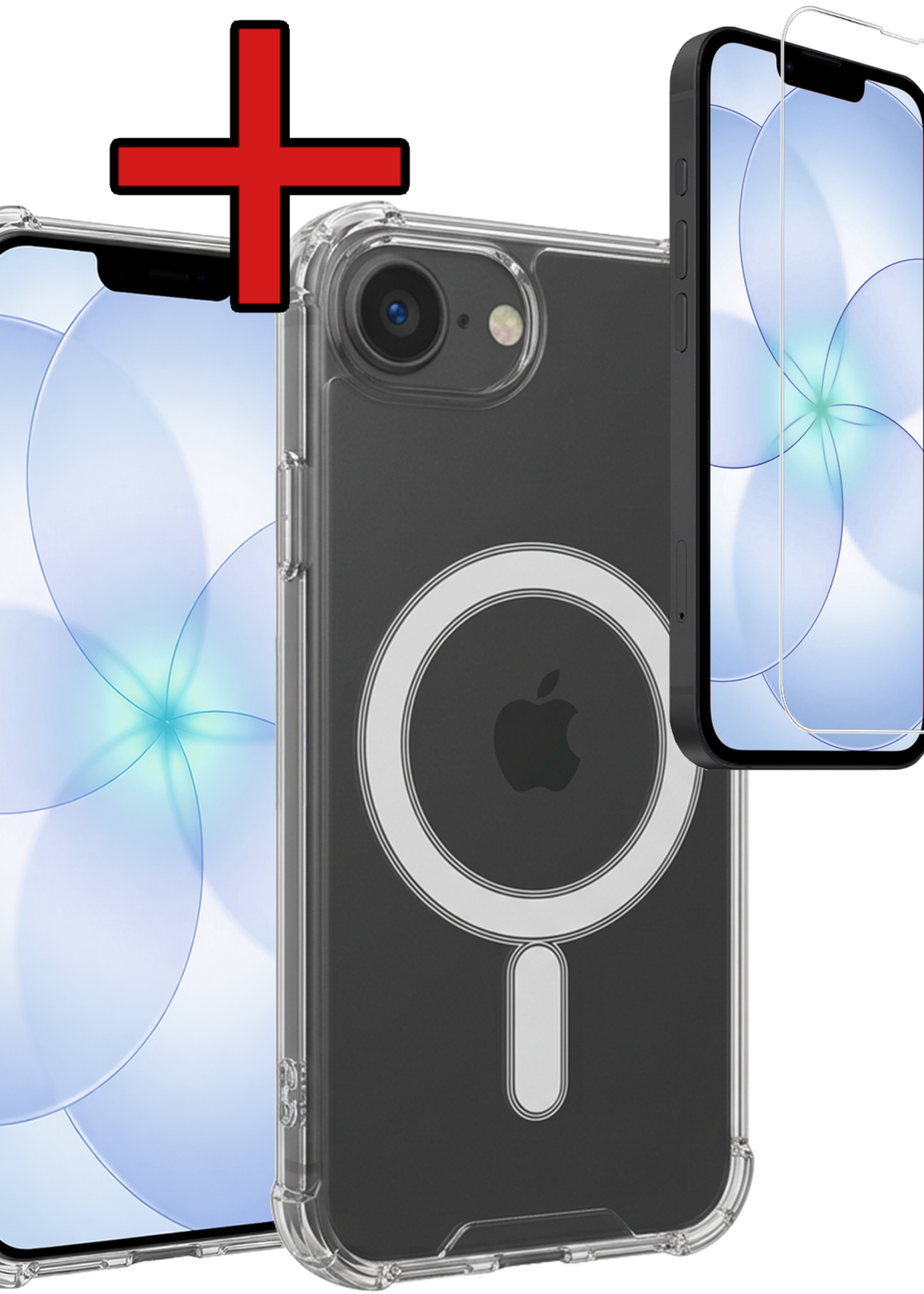 BTH BTH iPhone 17e Magsafe Hoesje Transparant Met Screenprotector