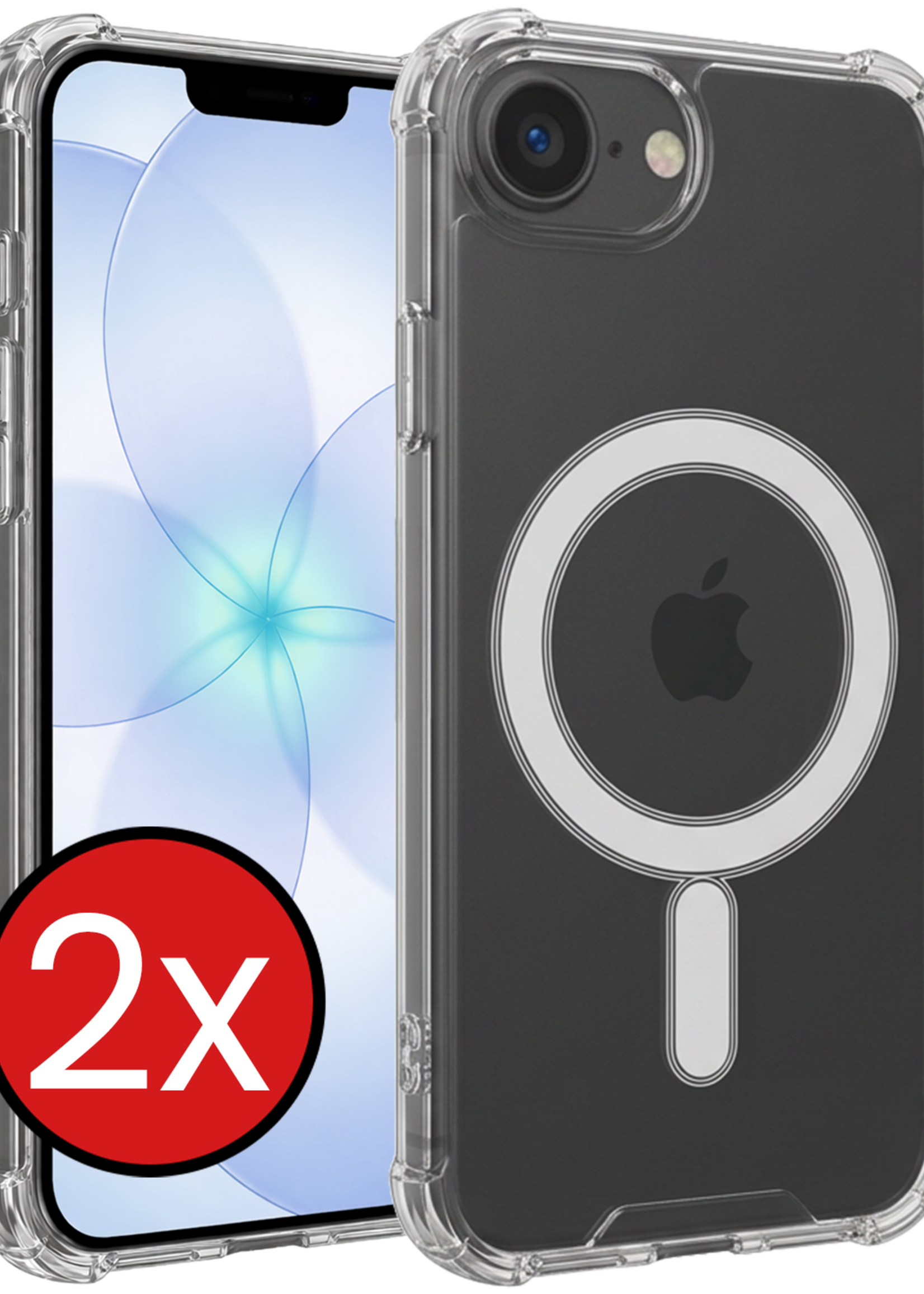 BTH BTH iPhone 17e Magsafe Hoesje - Transparant - 2 PACK