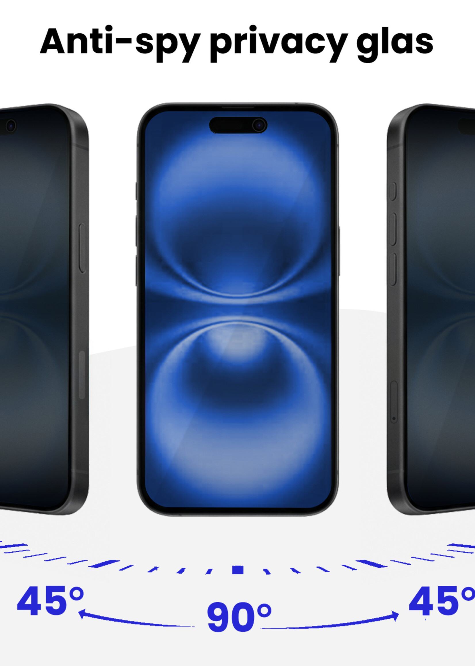 BTH BTH iPhone 16 Hybrid Privacy Screenprotector