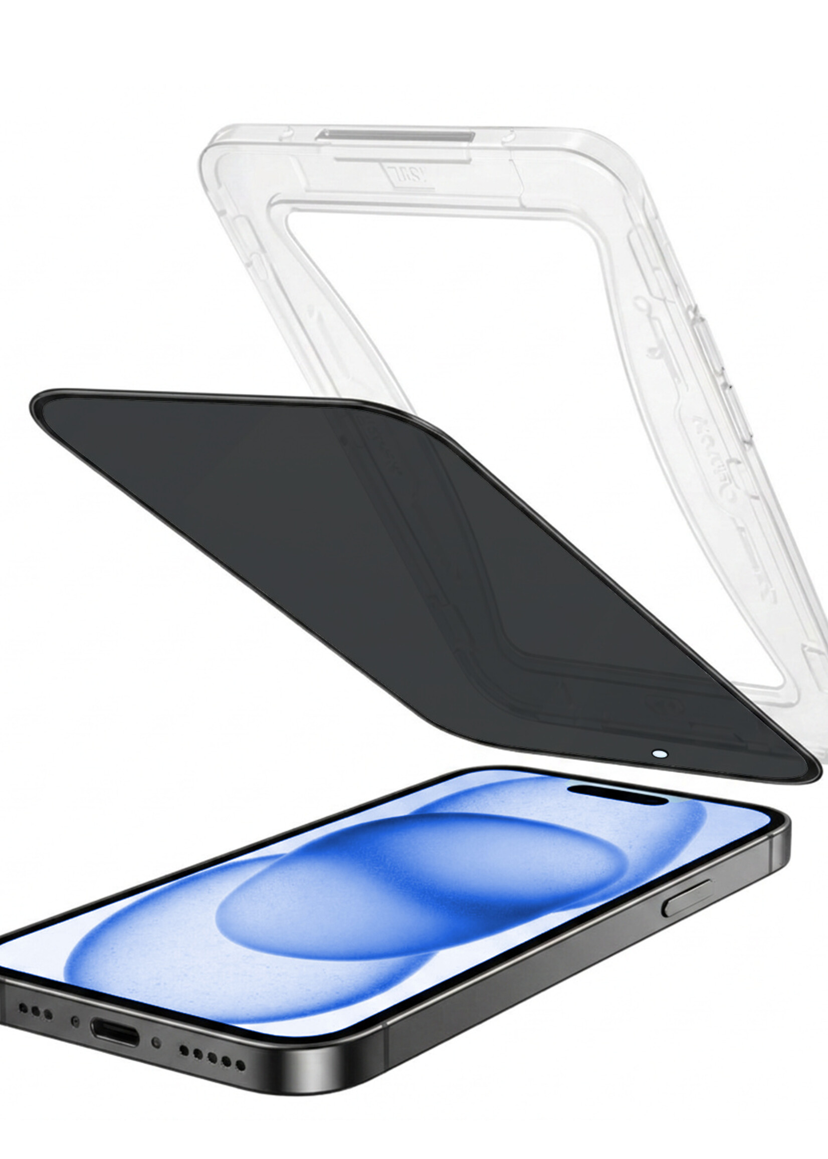 BTH BTH iPhone 15 Plus Hybrid Privacy Screenprotector