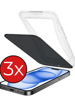 BTH BTH iPhone 15 Plus Hybrid Privacy Screenprotector - 3 PACK