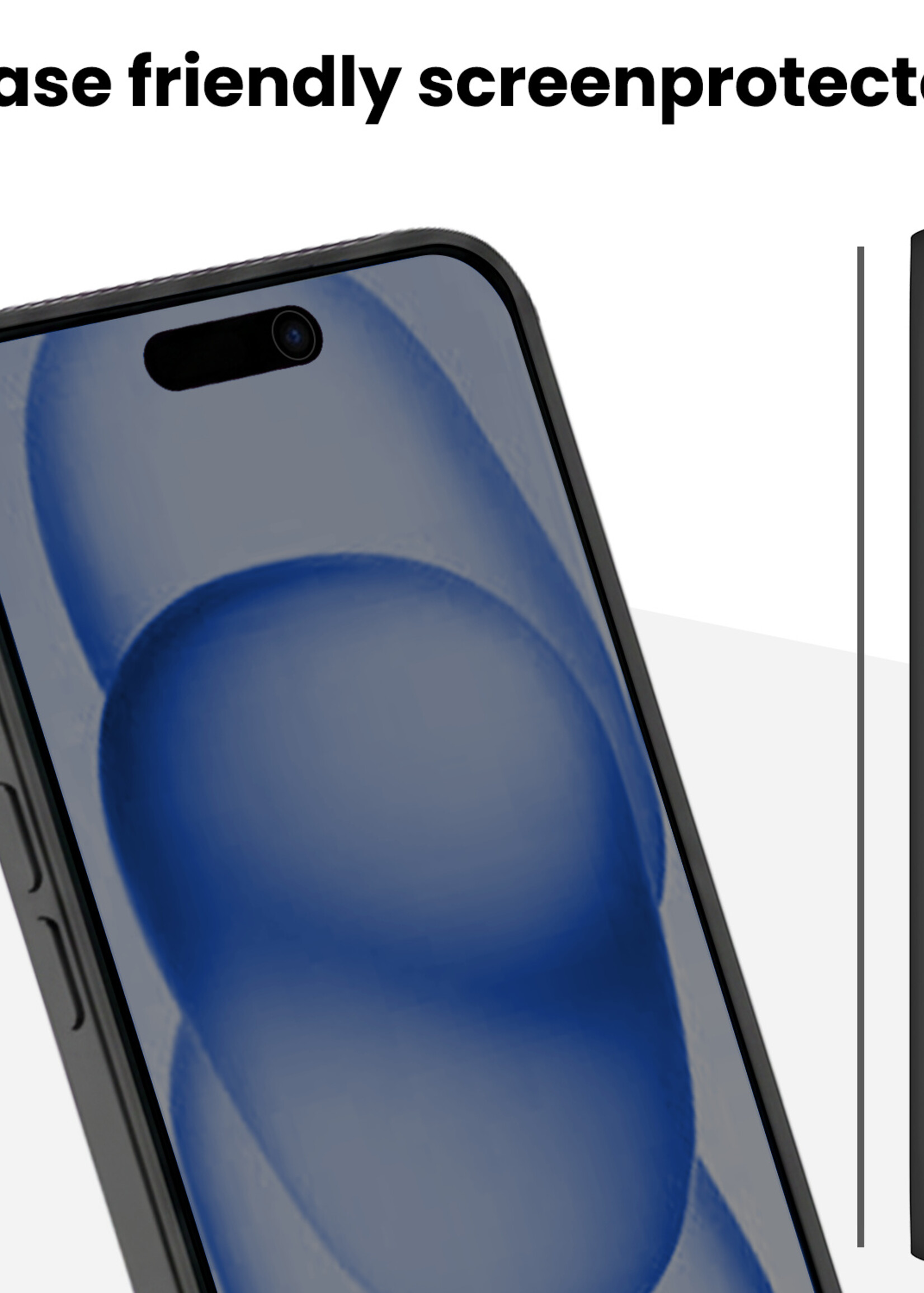 BTH BTH iPhone 15 Plus Hybrid Privacy Screenprotector - 3 PACK