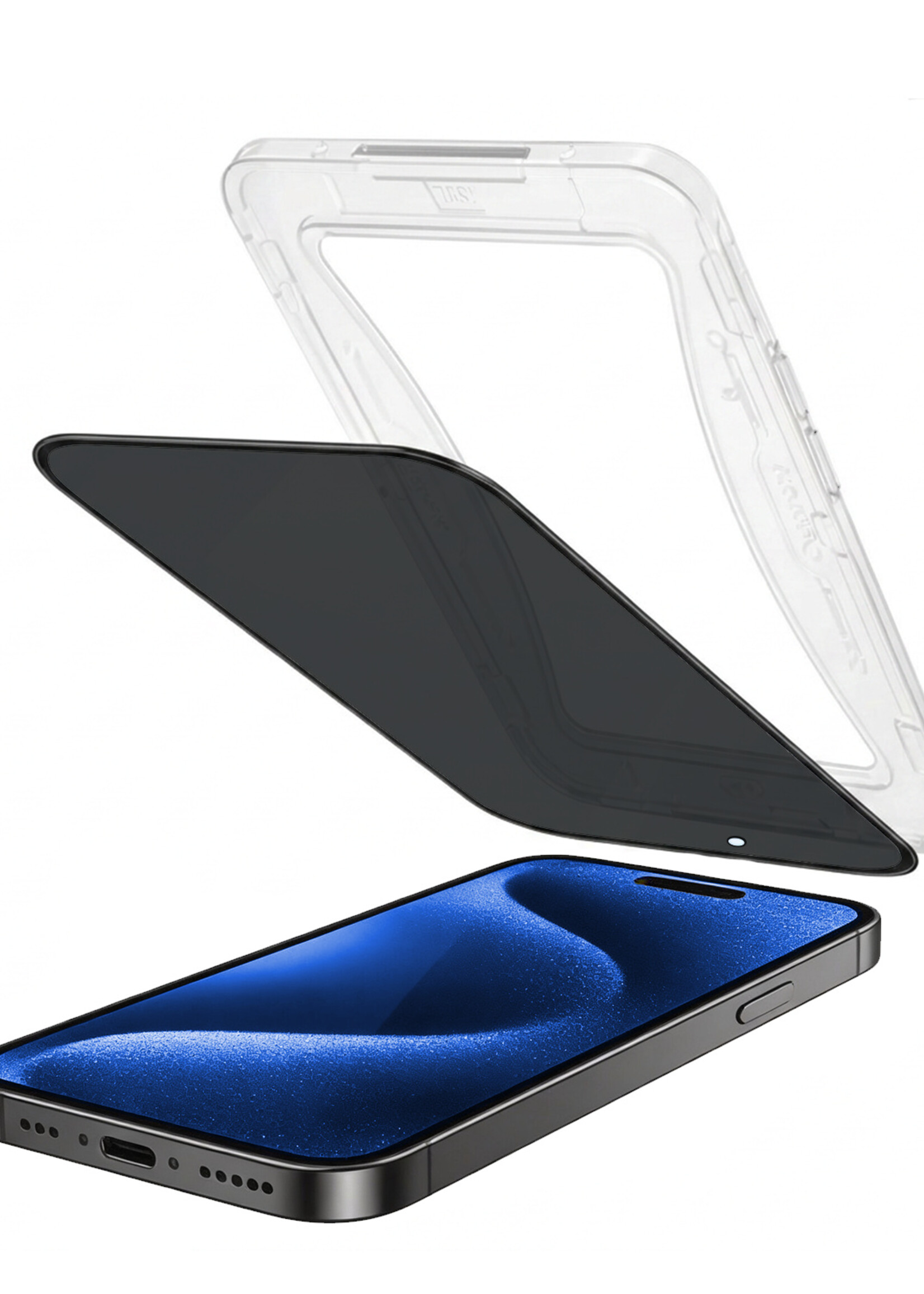 BTH BTH iPhone 15 Pro Hybrid Privacy Screenprotector