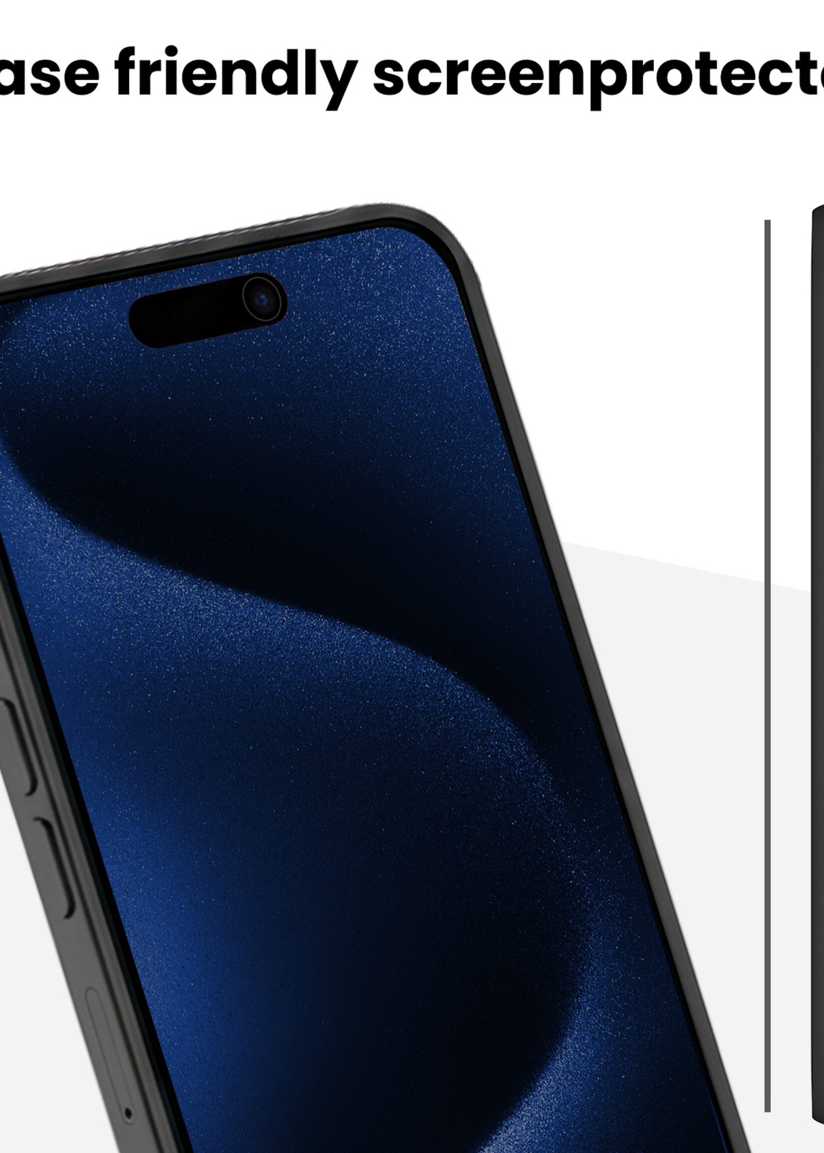 BTH BTH iPhone 15 Pro Max Hybrid Privacy Screenprotector - 2 PACK