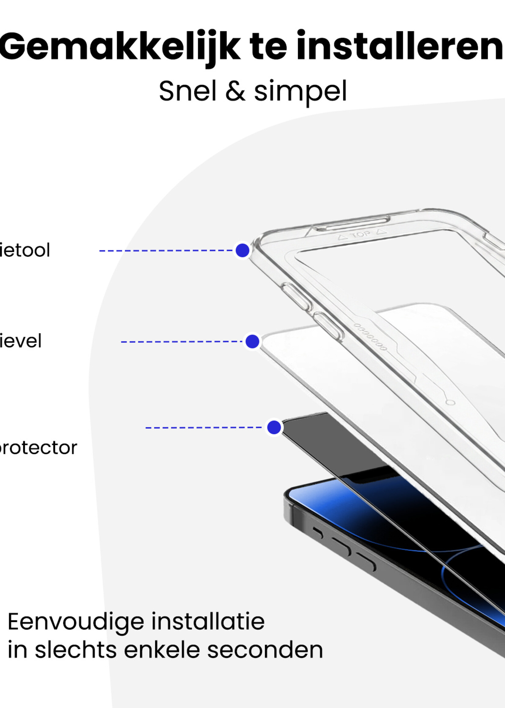 BTH BTH iPhone 14 Pro Hybrid Privacy Screenprotector