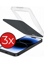 BTH BTH iPhone 14 Pro Max Hybrid Privacy Screenprotector - 3 PACK