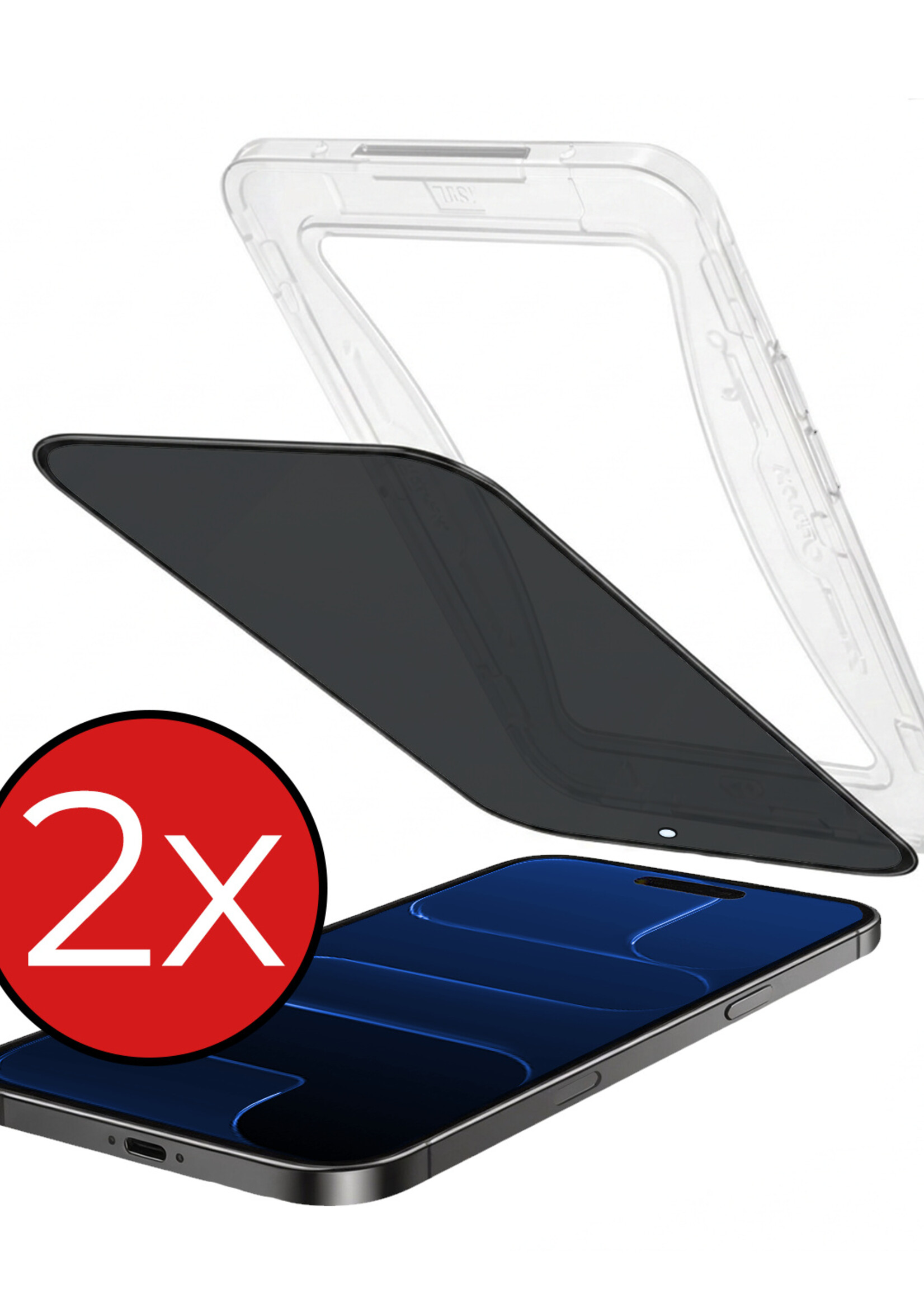 BTH BTH iPhone Air Hybrid Privacy Screenprotector - 2 PACK