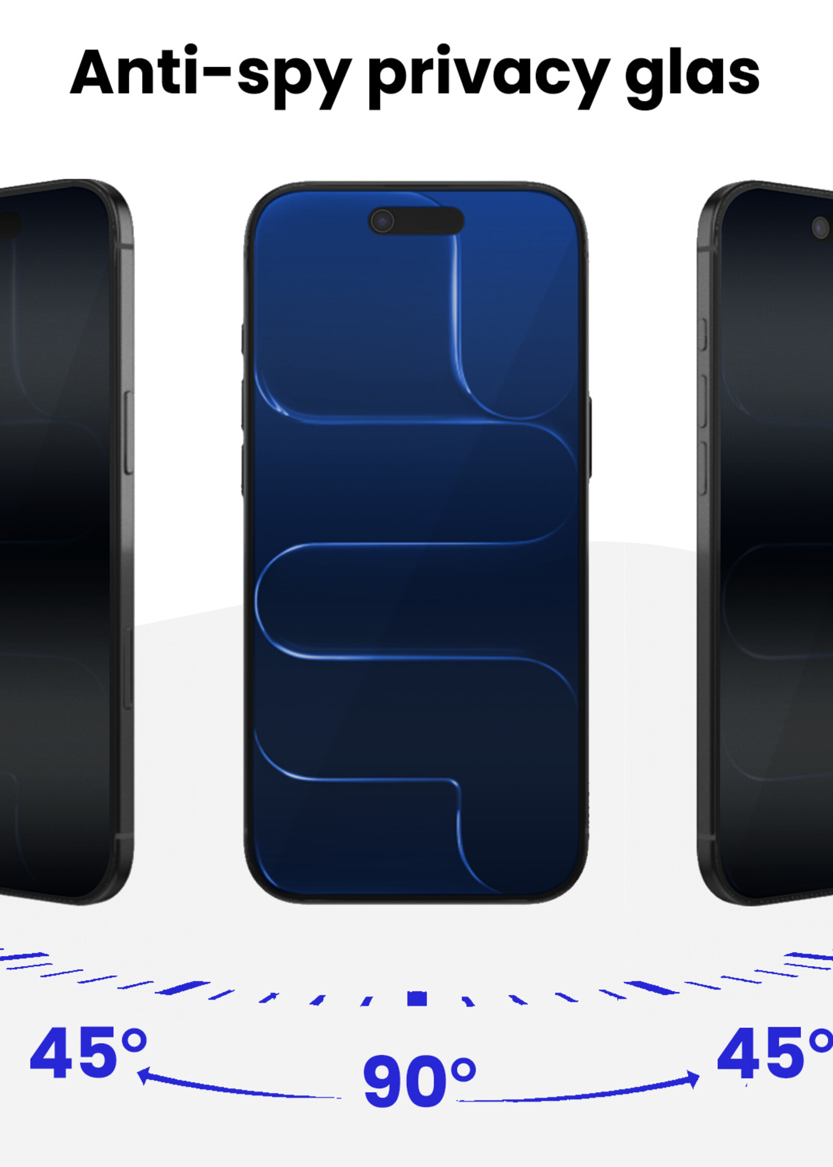 BTH BTH iPhone Air Hybrid Privacy Screenprotector - 2 PACK