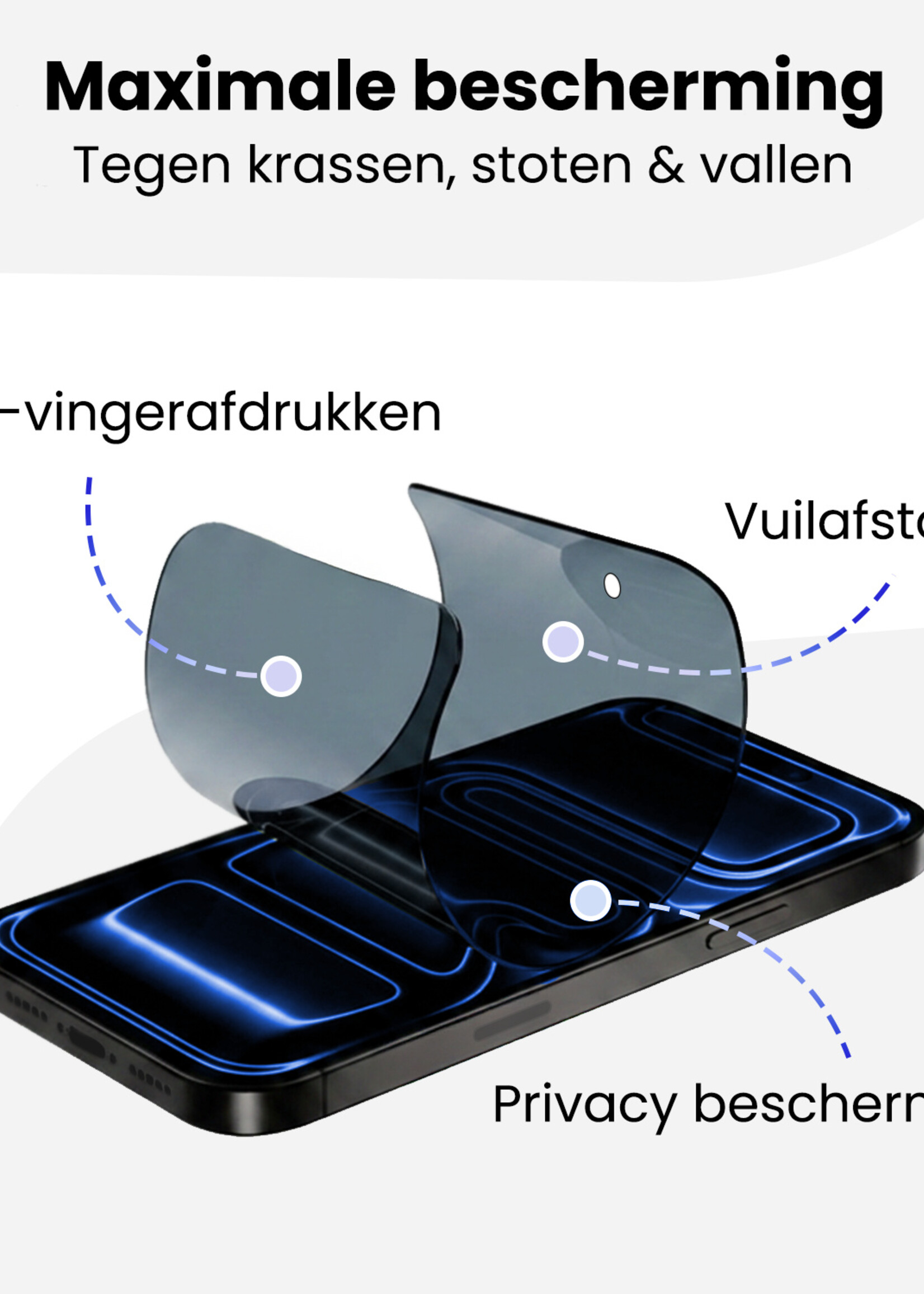 BTH BTH iPhone 17 Pro Hybrid Privacy Screenprotector