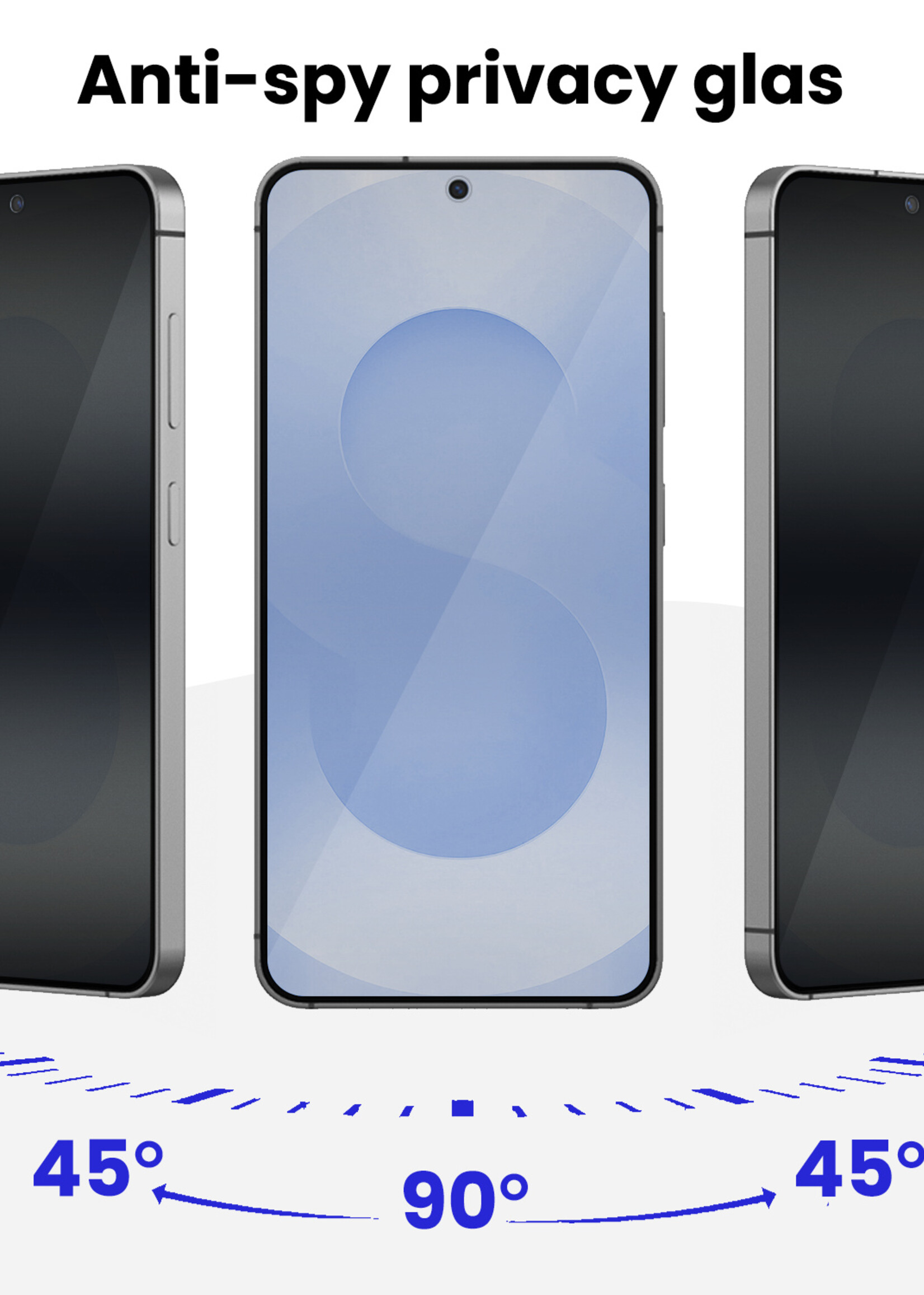 BTH BTH Samsung Galaxy S25 Hybrid Privacy Screenprotector