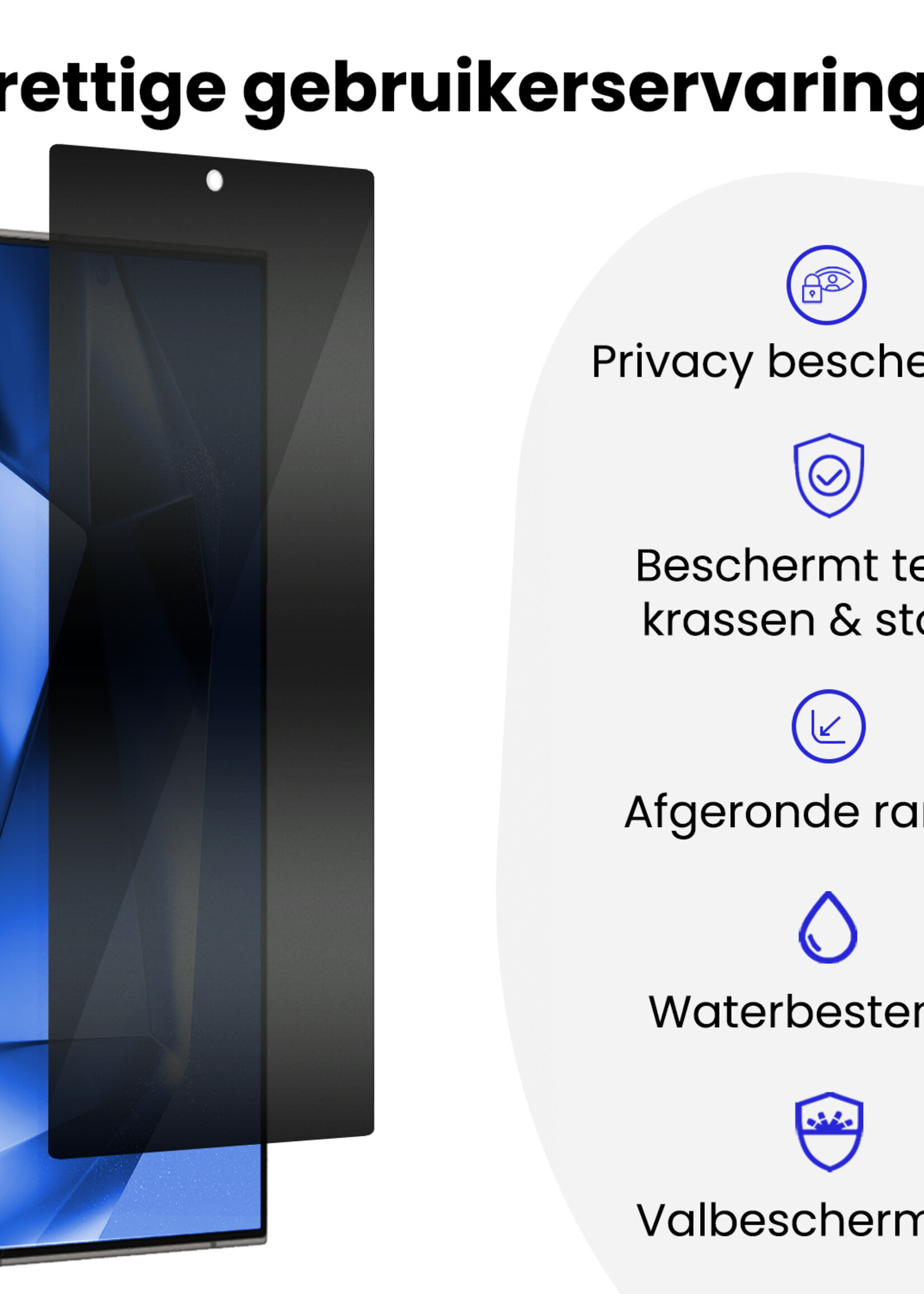 BTH BTH Samsung Galaxy S24 Ultra Hybrid Privacy Screenprotector