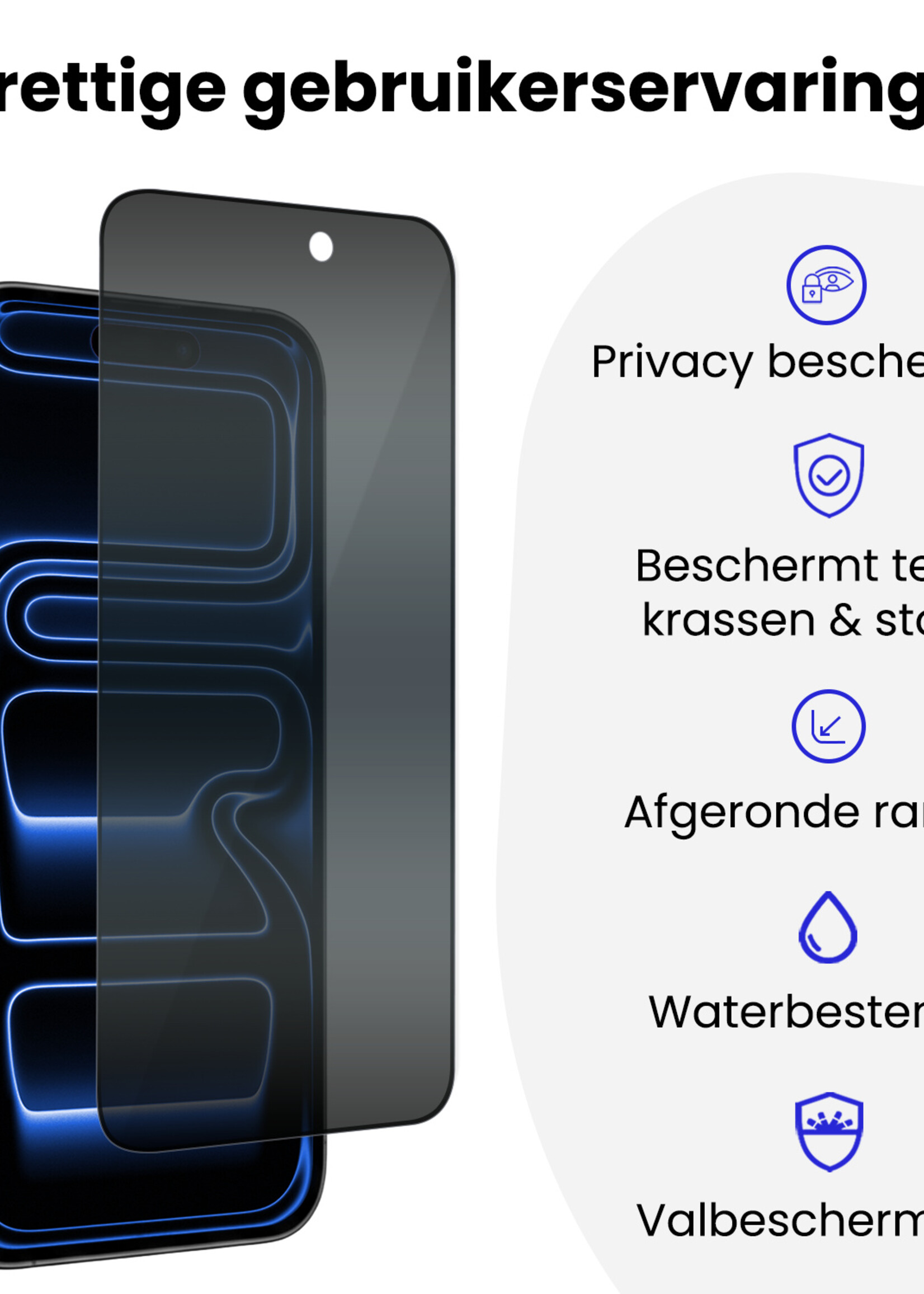 BTH BTH iPhone 17 Pro Max Hybrid Privacy Screenprotector
