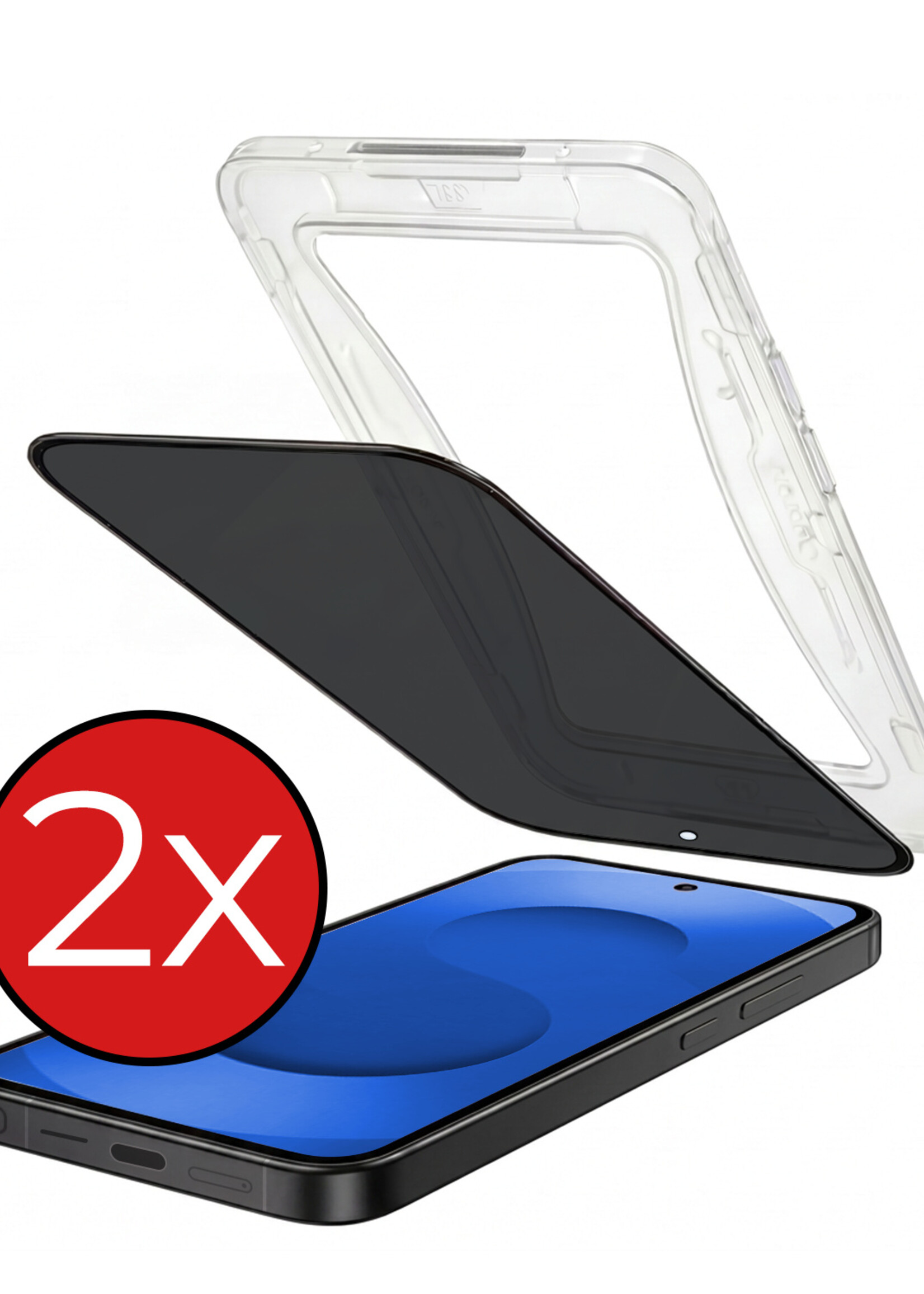 BTH BTH Samsung Galaxy S25 Ultra Hybrid Privacy Screenprotector - 2 PACK