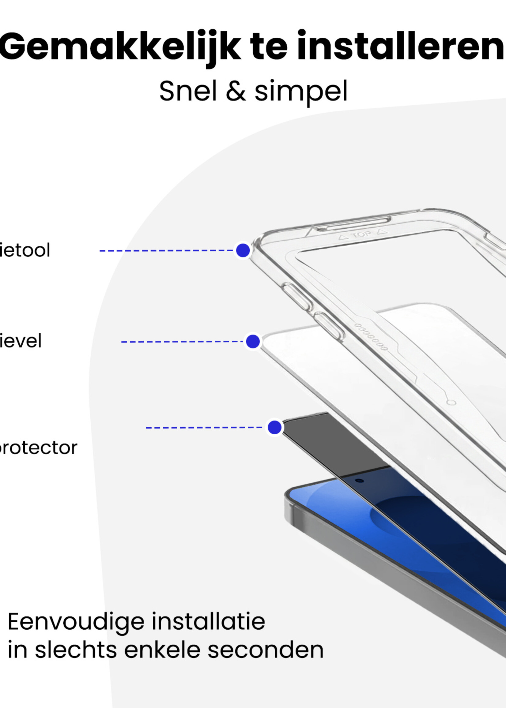 BTH BTH Samsung Galaxy S25 Ultra Hybrid Privacy Screenprotector - 2 PACK