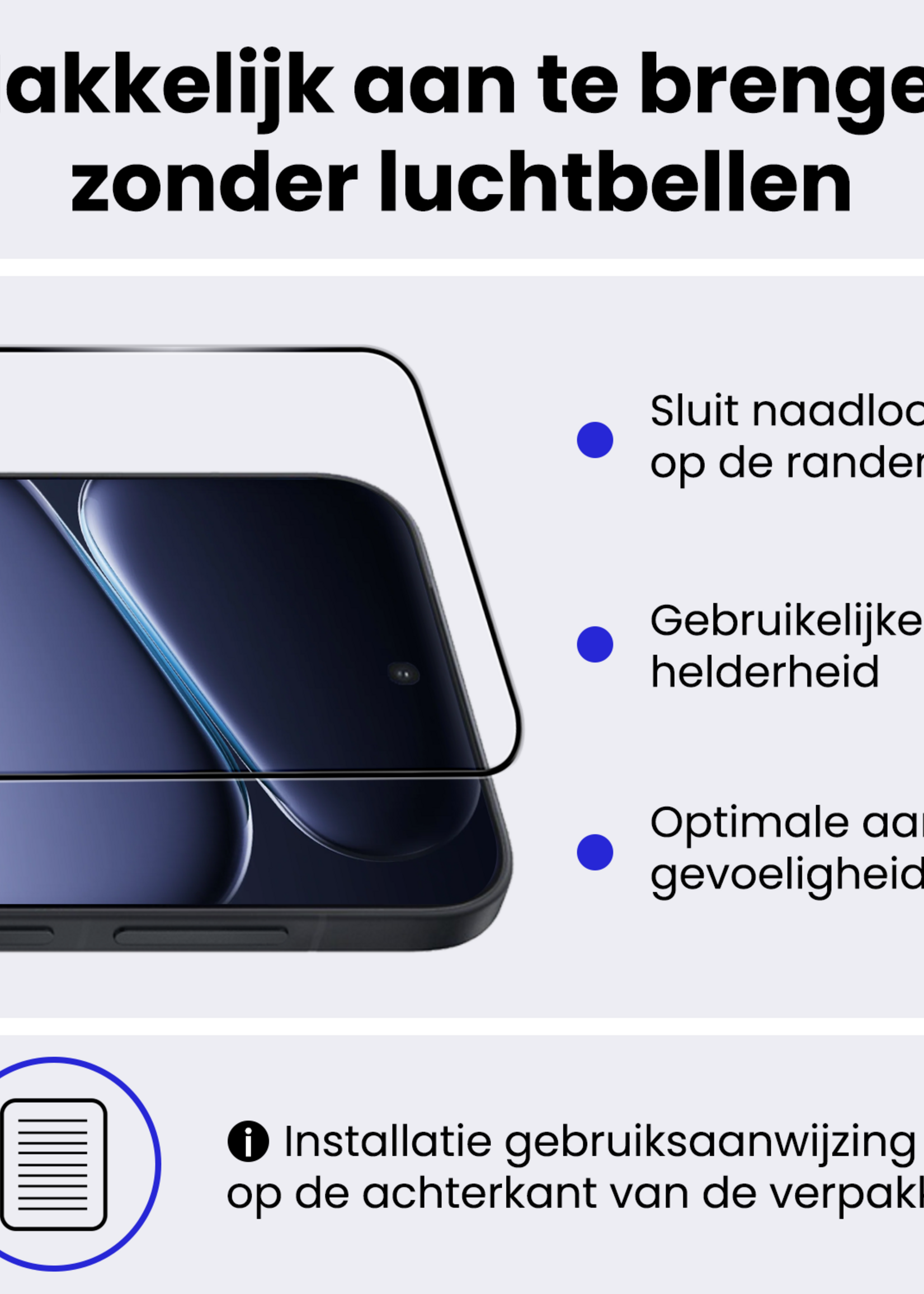 BTH BTH OnePlus Nord 6 Screenprotector Glas  Full Cover - 2 PACK
