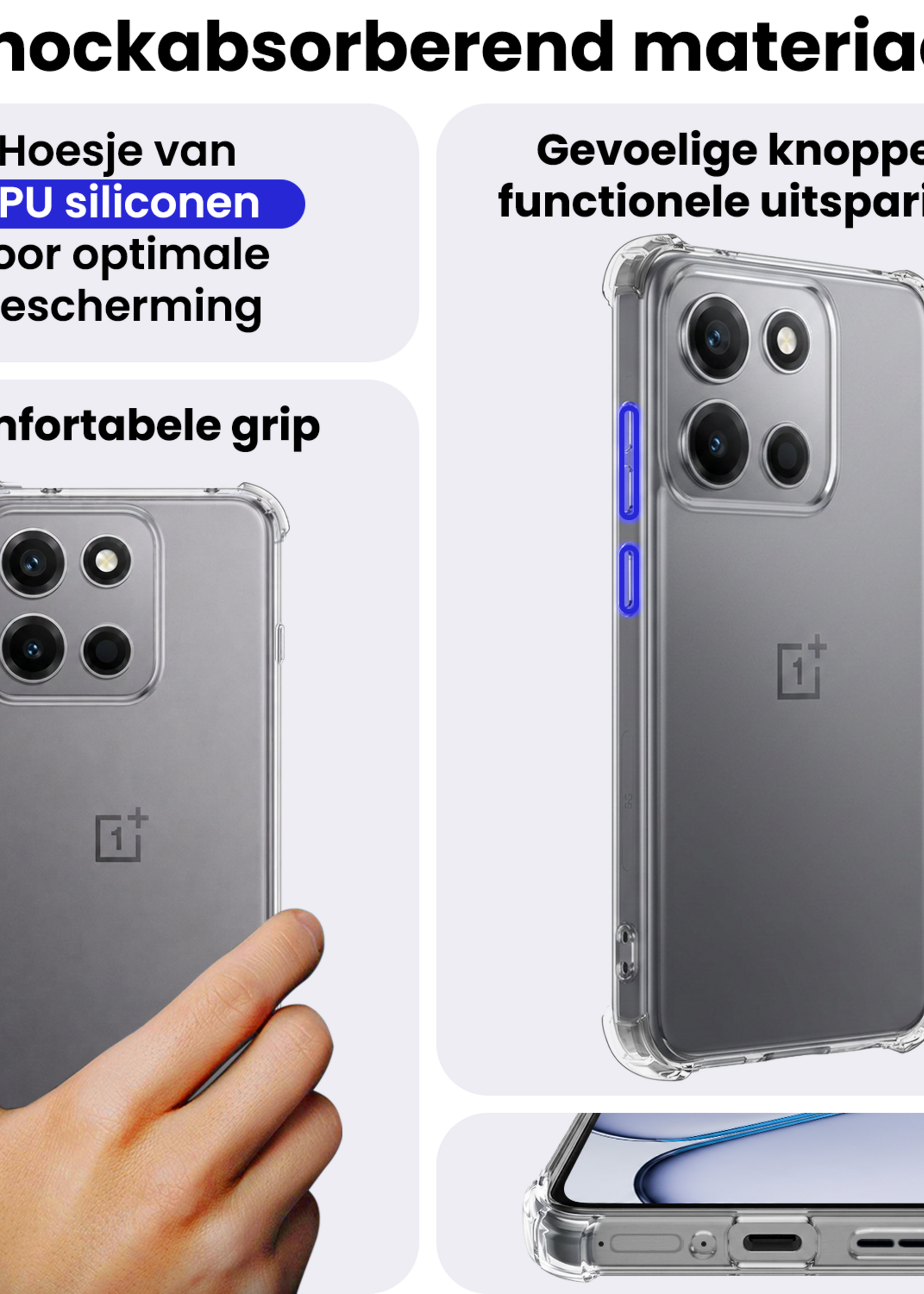 BTH BTH OnePlus Nord 6 Hoesje Shockproof Met Screenprotector
