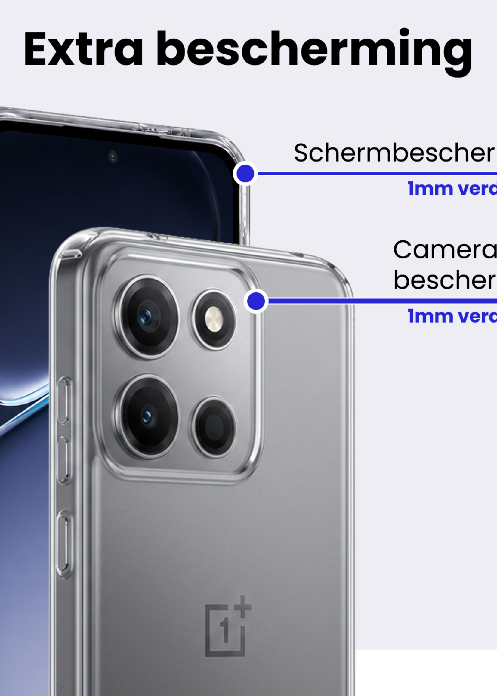 BTH BTH OnePlus Nord 6 Hoesje Siliconen - Transparant