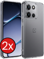 BTH BTH OnePlus Nord 6 Hoesje Siliconen - Transparant - 2 PACK